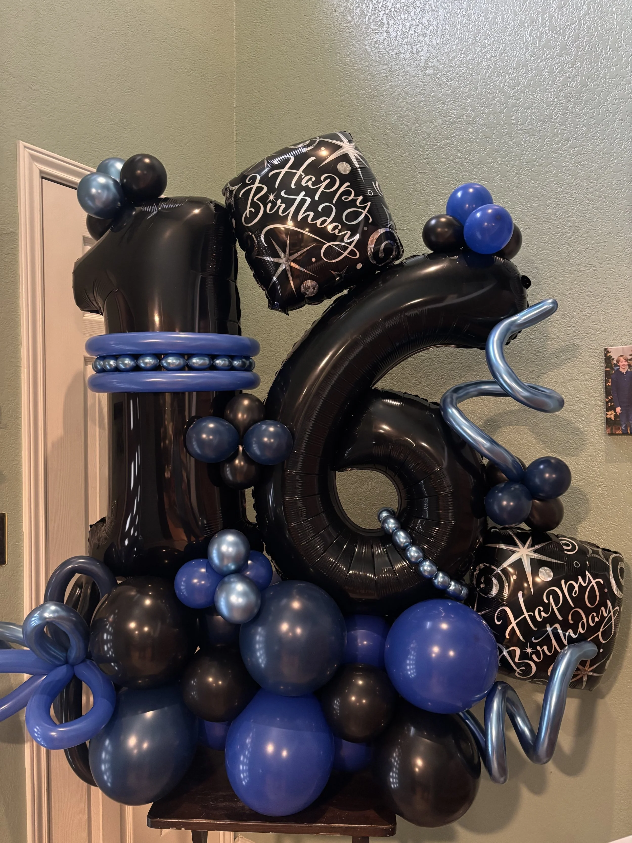 16th birthday balloons for a boy