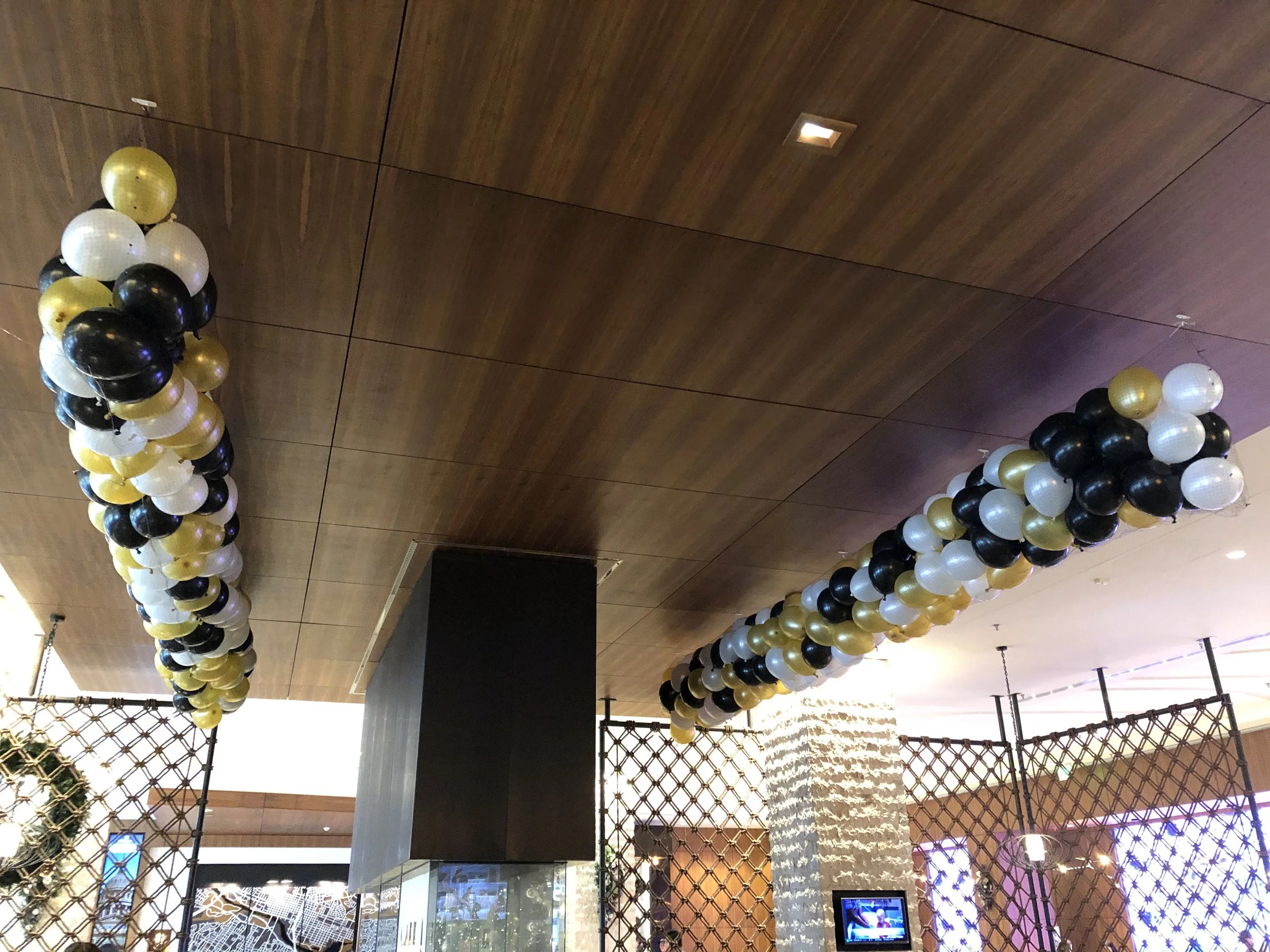 Balloon drop installed