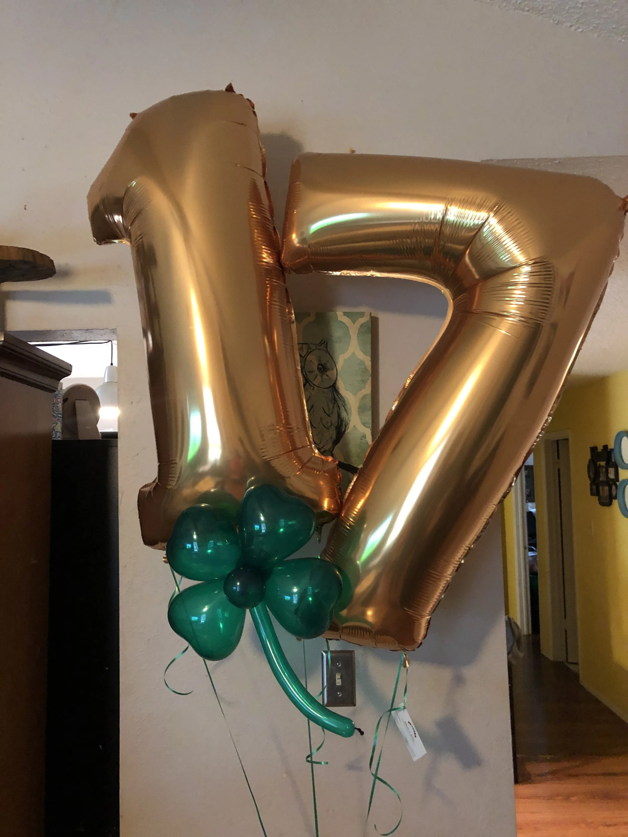 St. Patricks Birthday Balloons