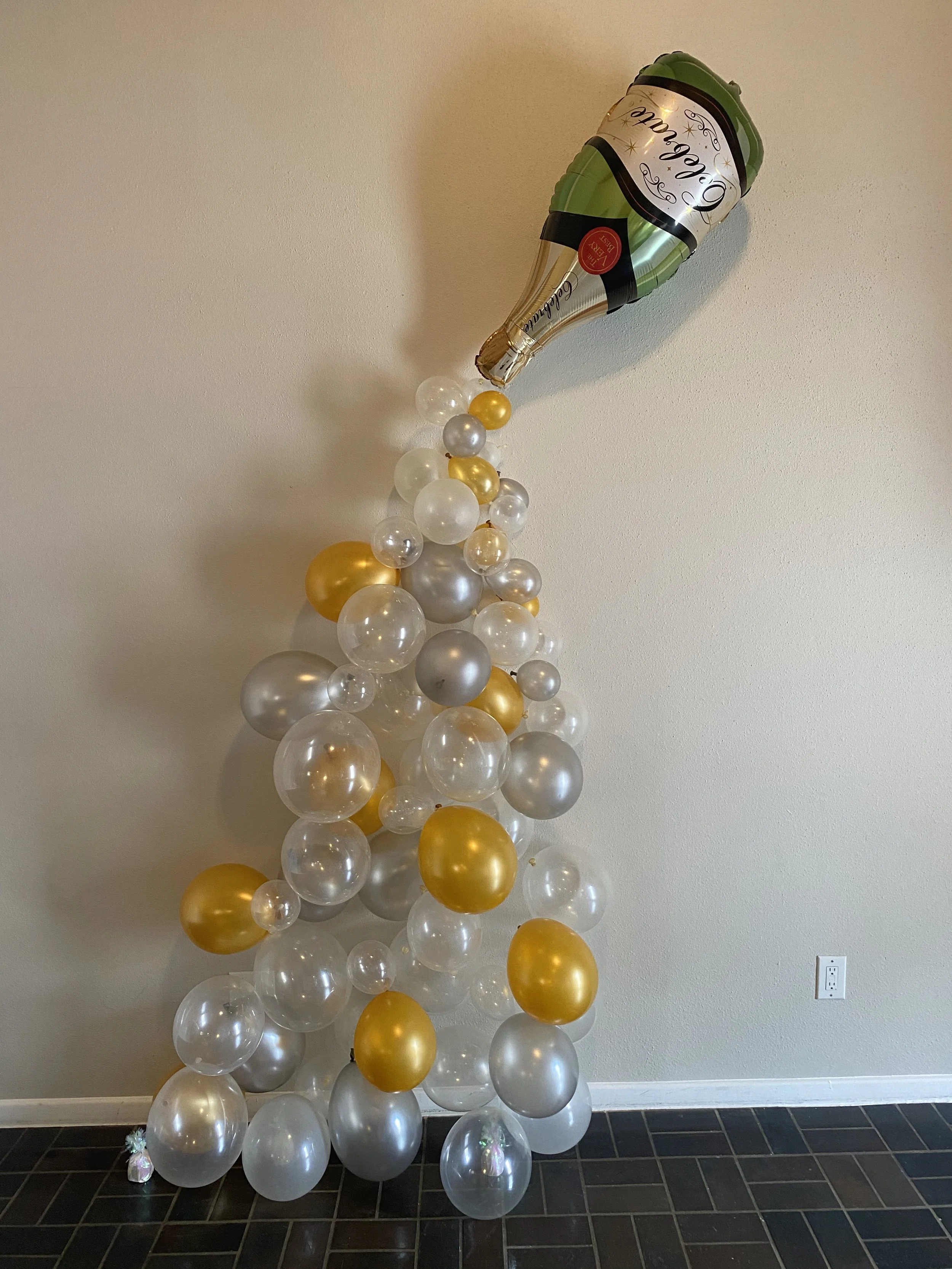 Champagne balloon Austin