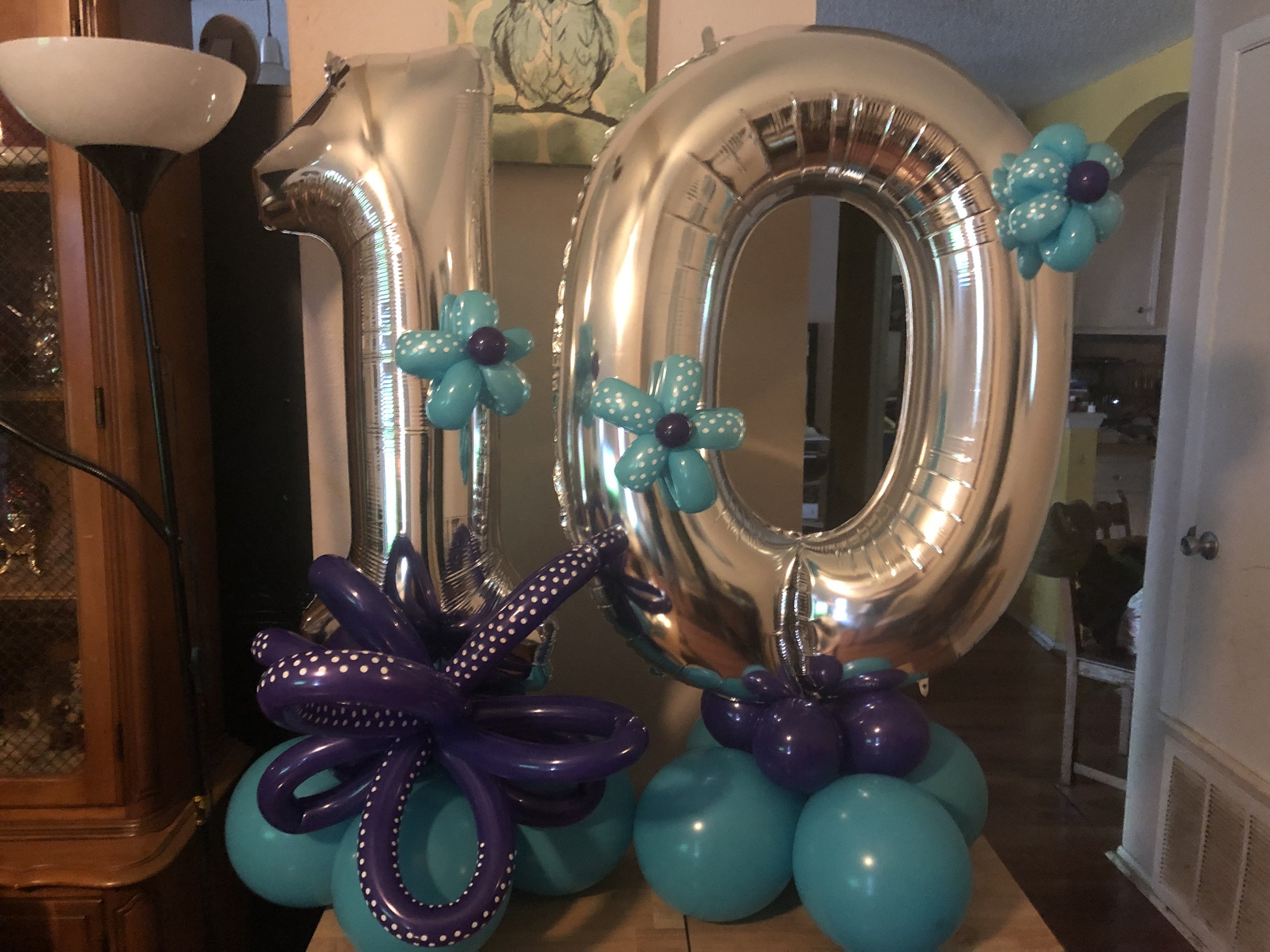 10th Bday Balloons