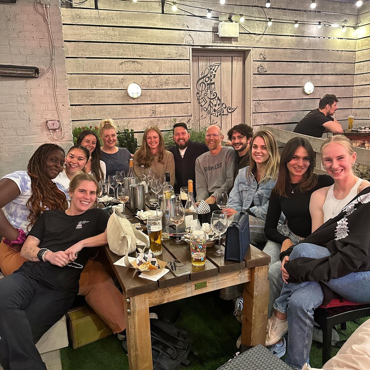 Burgers and beers for no reason except to celebrate Tom and Ella 💍, Shennae&rsquo;s soon to be ✈️ and because we have an awesome team 🥰

Thanks @halfmoonputney 

#chiropractor #team #squadgoals