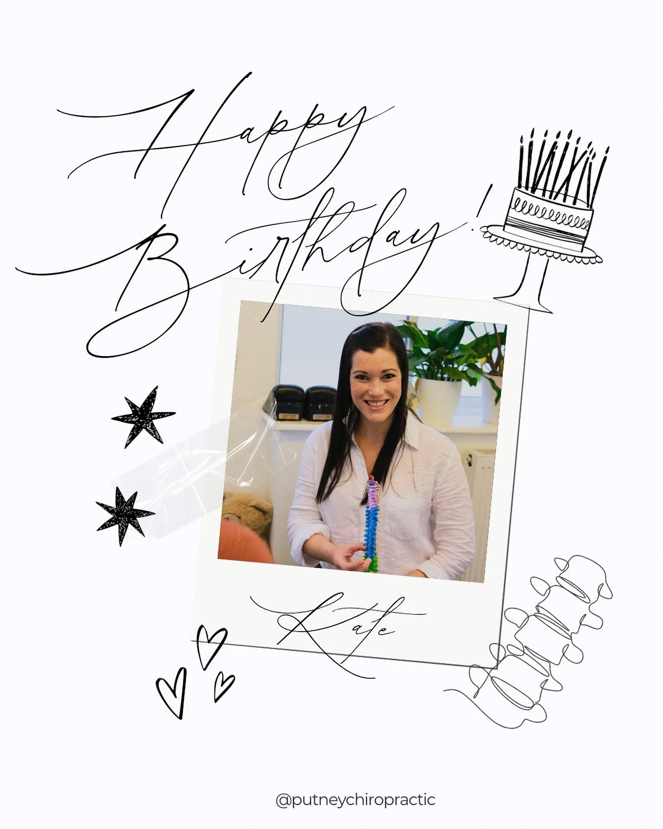 ✨ Happy birthday Kate! The Putney Chiro team wishes you a wonderful day, and we can&rsquo;t wait for you to bring some of that South African sun when you return! ☀️ 🎂