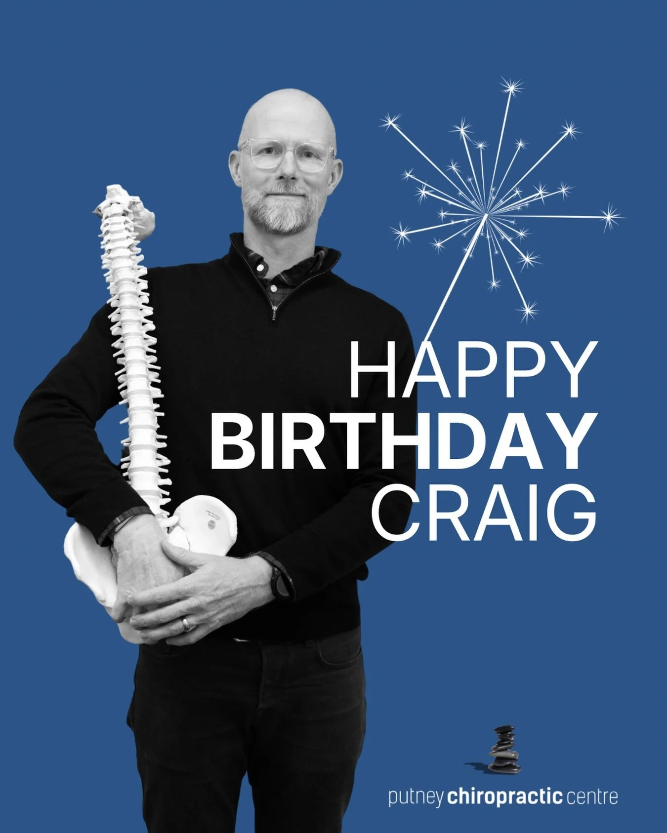 ✨ Happy Birthday Craig!

The Putney Chiro crew would like to wish you a very happy birthday and we hope to see you going strong, leading with determination, professionalism, and your trademark good humour, for many years to come!