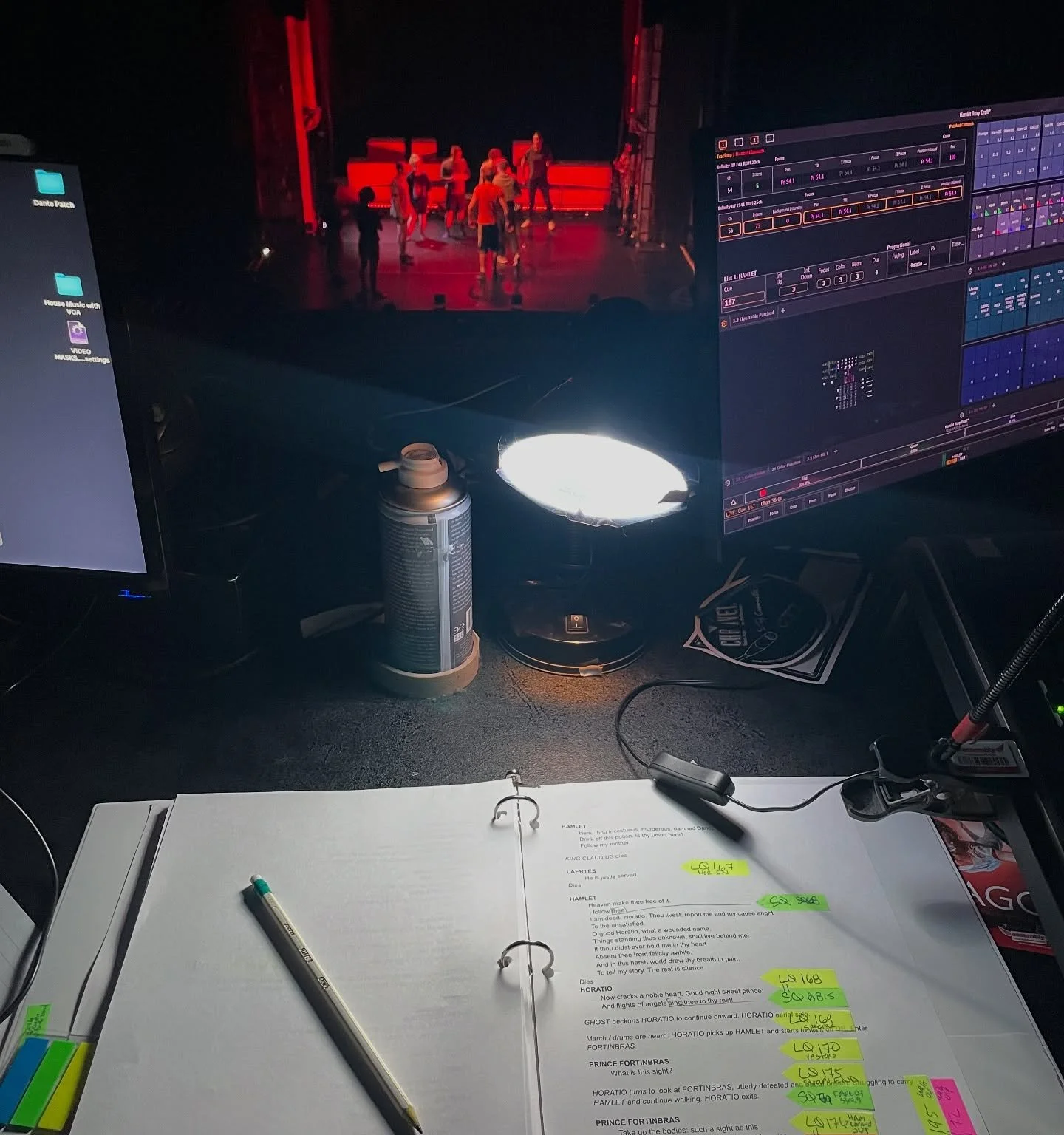 @edfringe Tech Day 1  of Hamlet by@newyorkcircusproject at @assemblyroxy