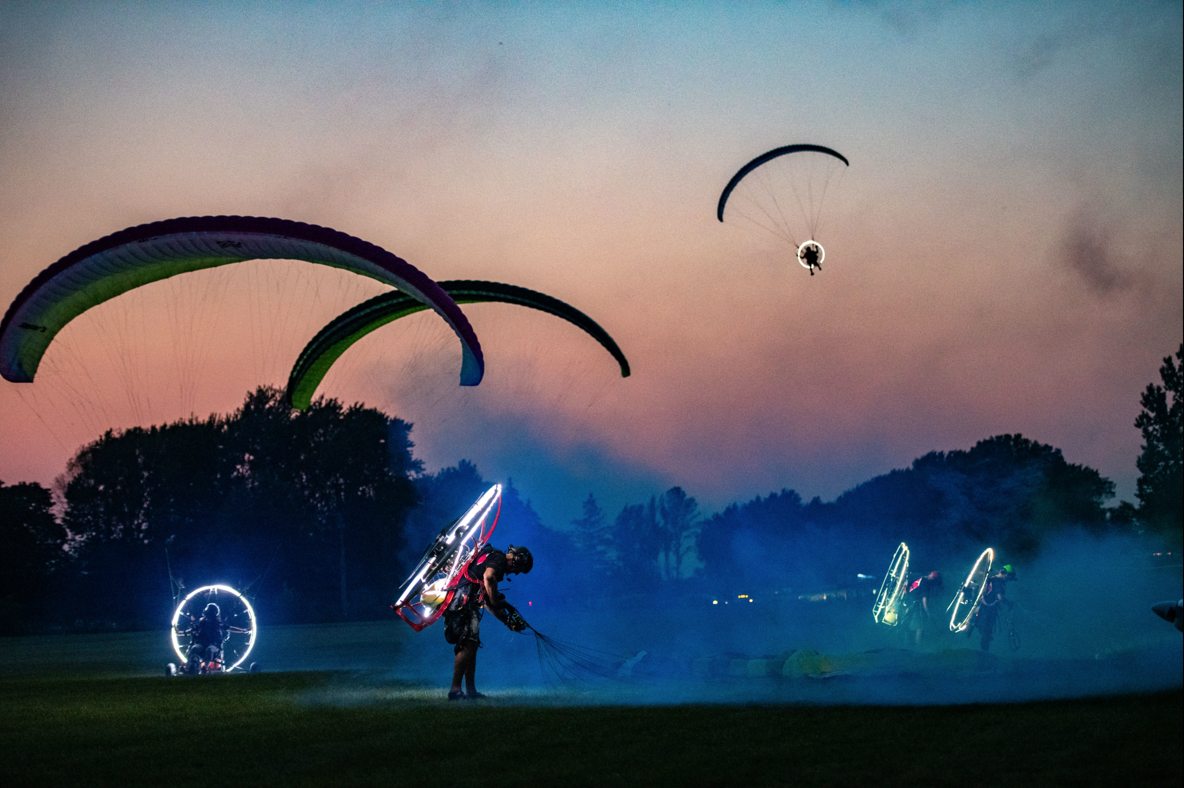 EAA AirVenture Oshkosh Twilight Flight Fest performance 2021