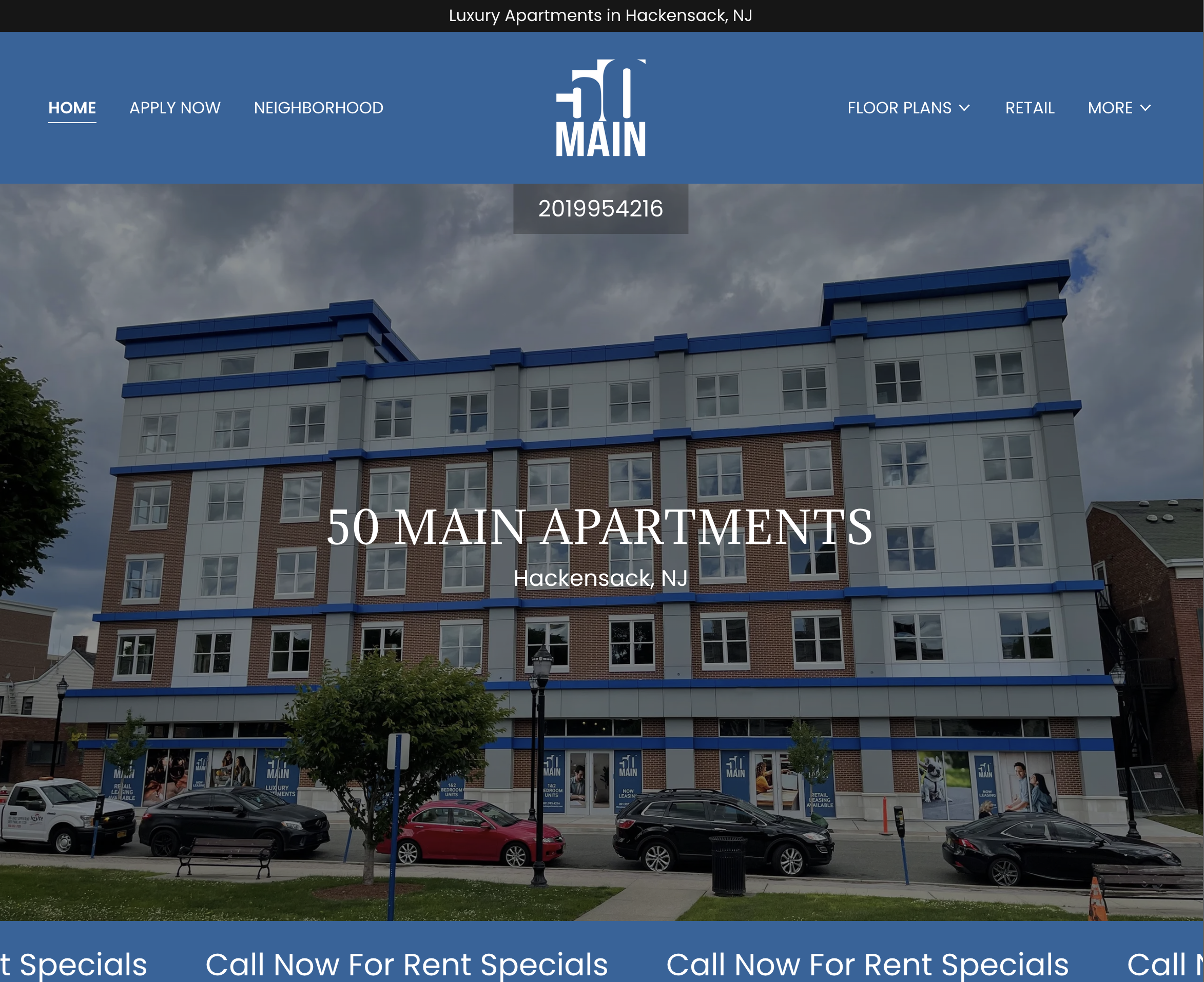 50 Main Apartments Website