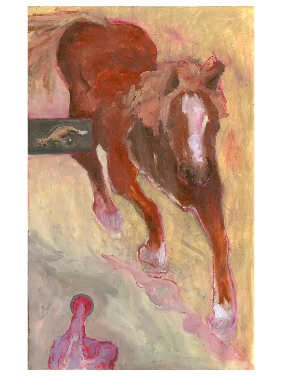 Rear View Horse - Jackson Swaby - Surrealism Expressionism Painting.jpg