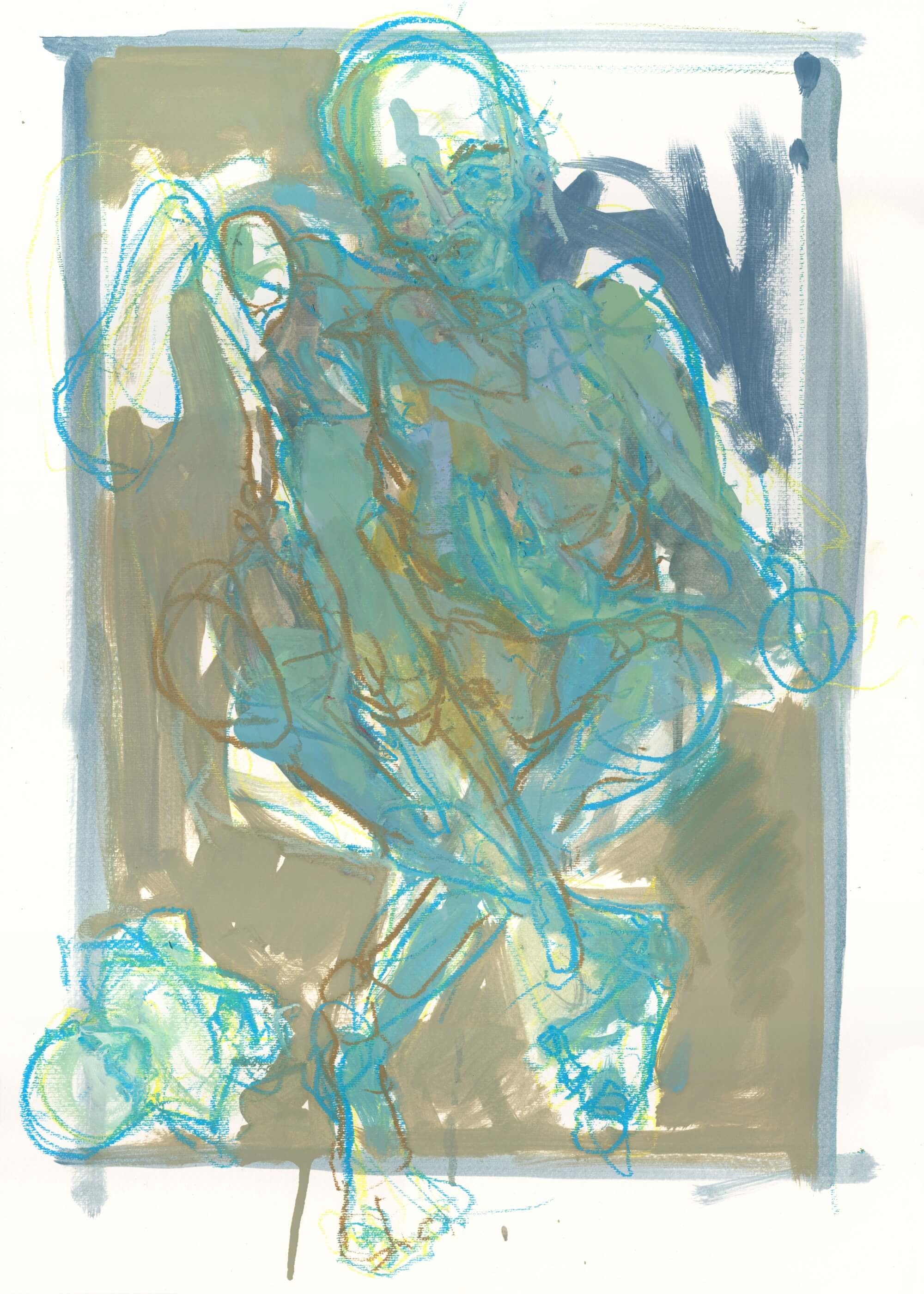 The Ascending Descending Disciple - Jackson Swaby Surrealism Expressionism