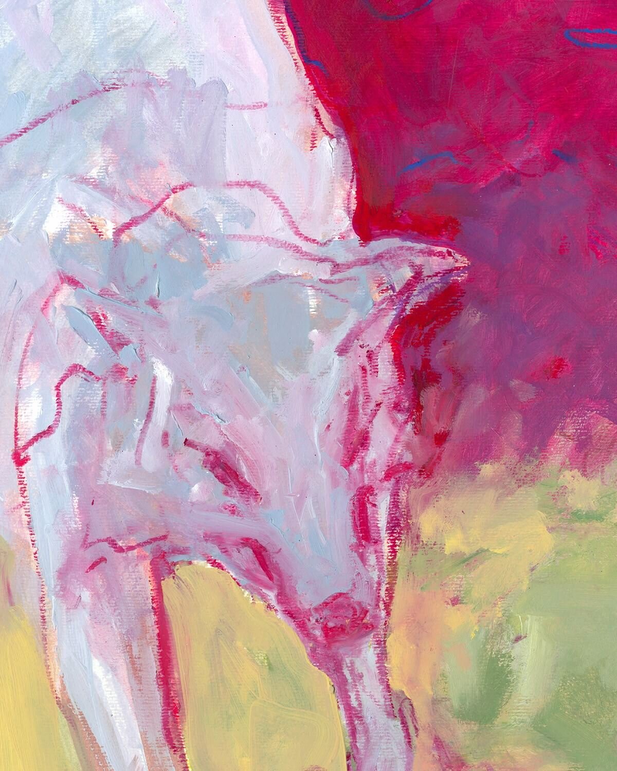 Jackson Swaby Two Wolves Grimacing Their Teeth - Surrealism Expressionism Close (1).jpg