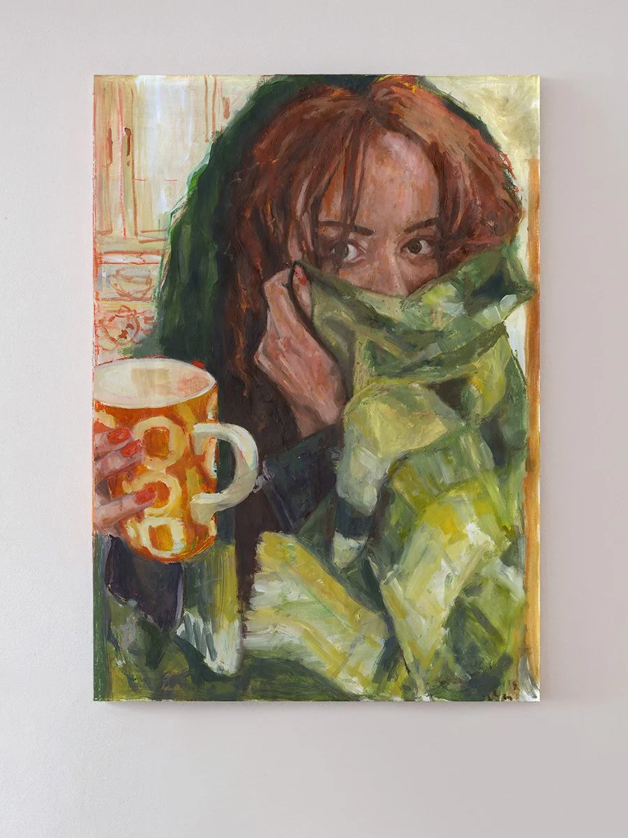 Beth Portrait Green - Jackson Swaby - Portrait Expressionism Painting wall.jpg