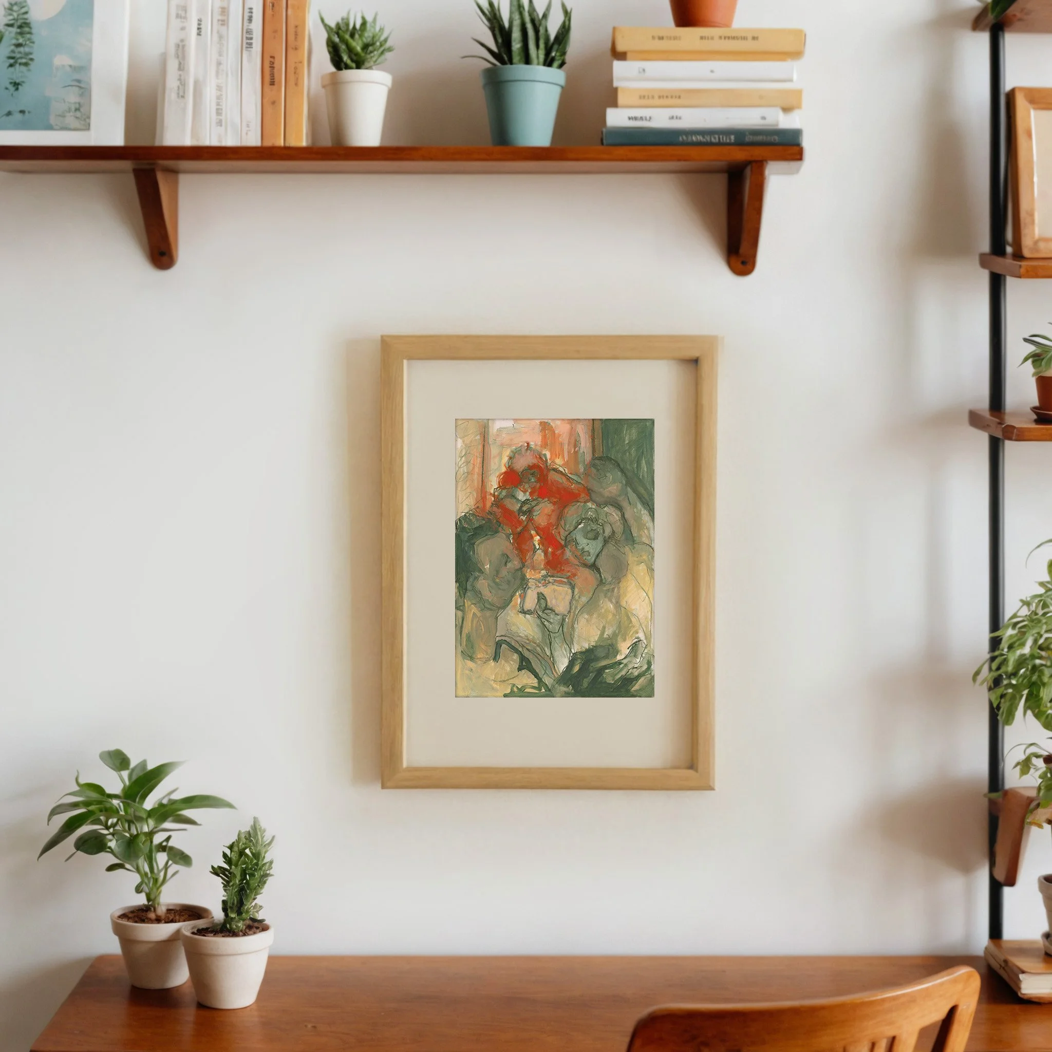 Answering the Door With My Sandwich - Fine Art Giclée Print