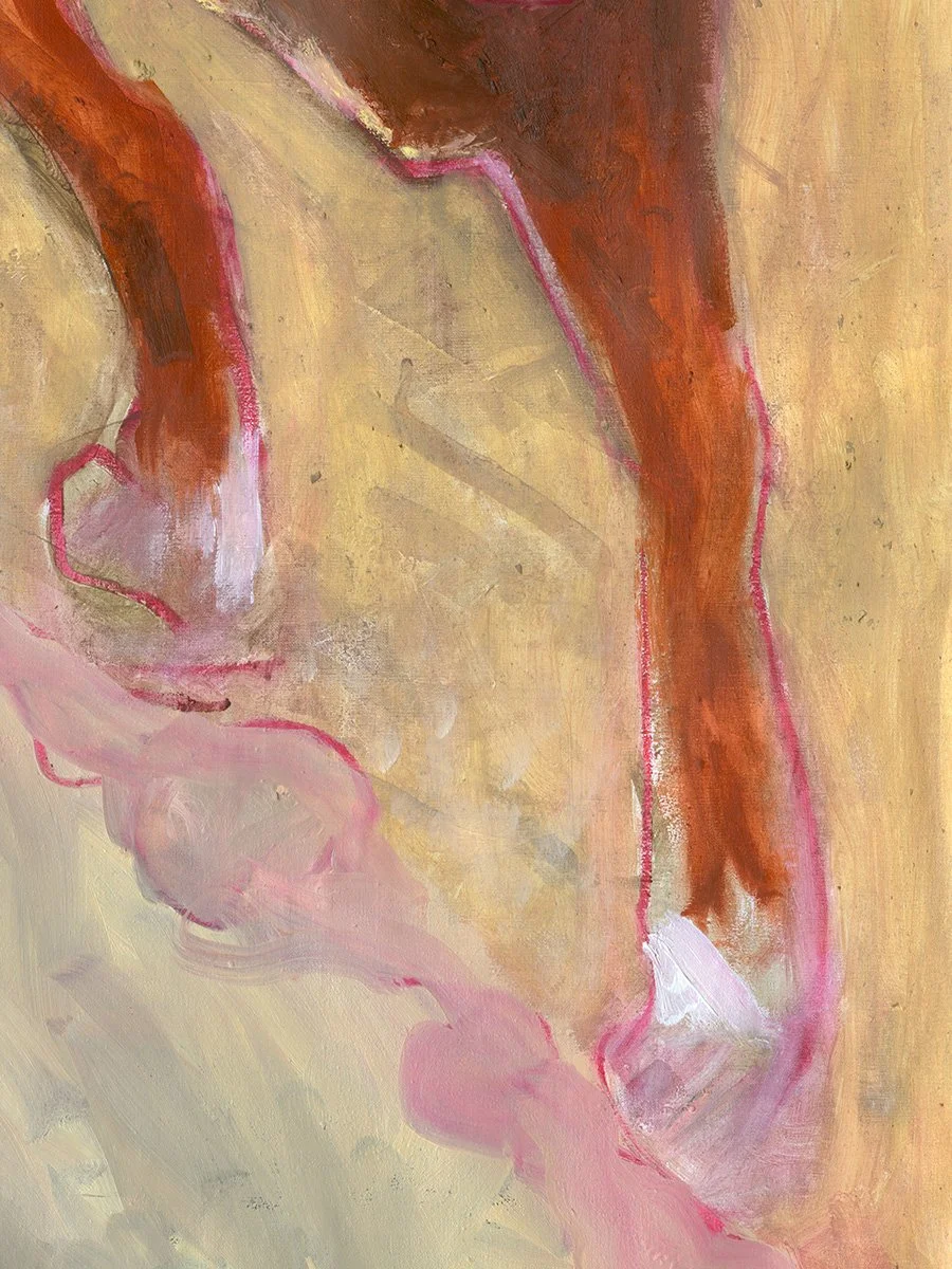 Rear View Horse - Jackson Swaby - Surrealism Expressionism Painting Close (3).jpg