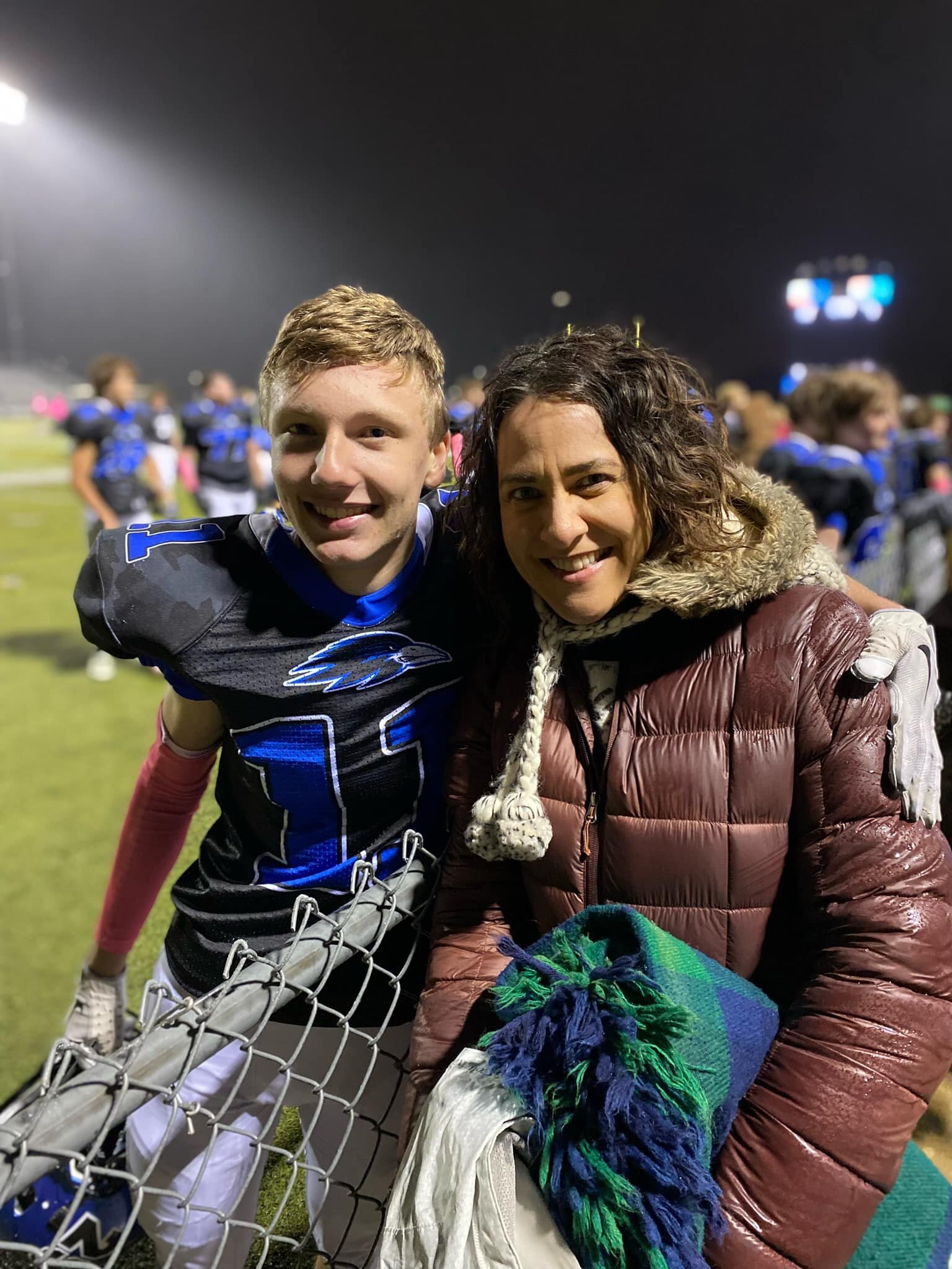 Winning my heart time &amp; again, this one.  So fun to watch him play all-out -- every play, every game. (Ain't no fence gonna keep us from that post-game hug!)