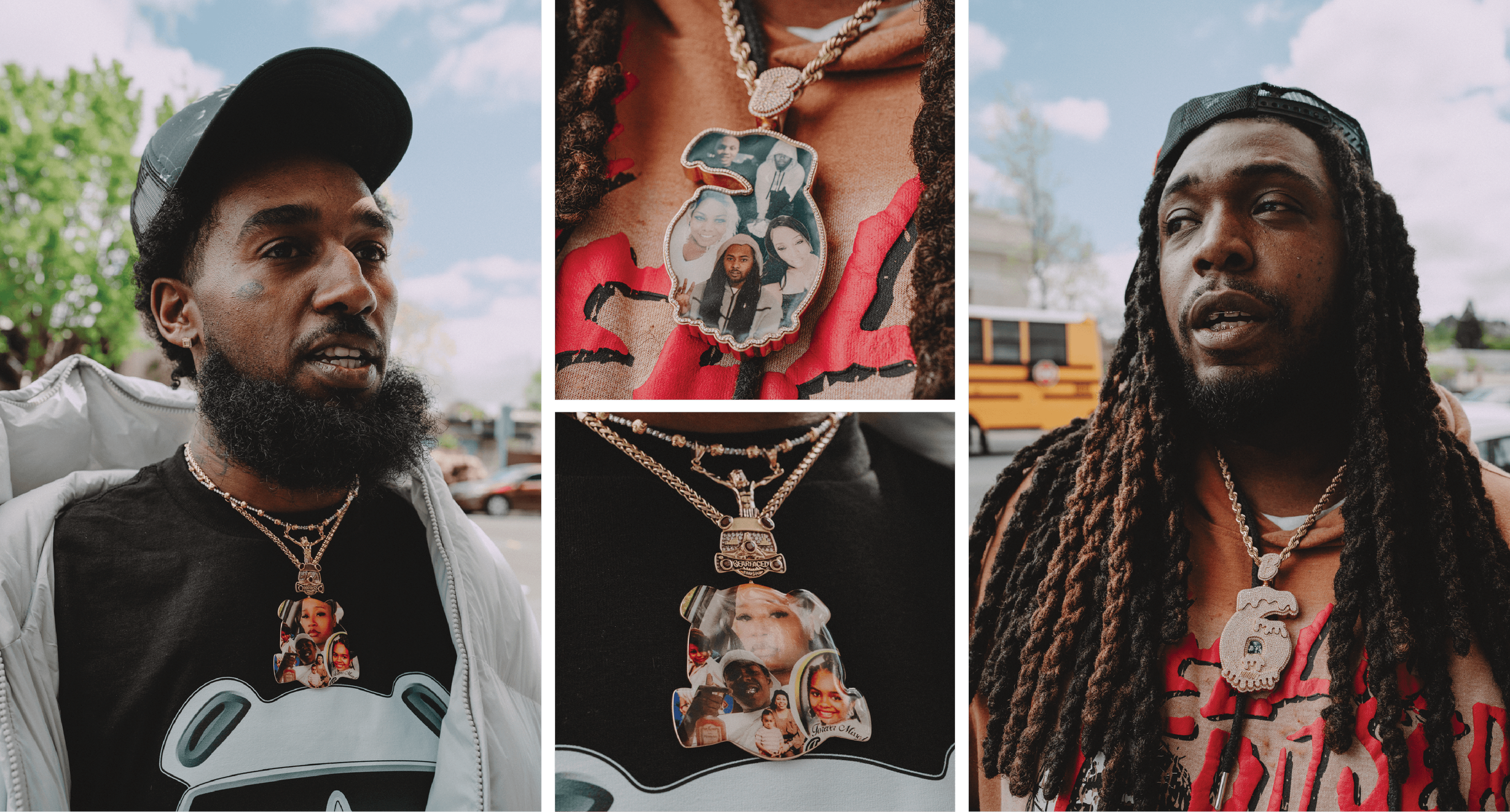 17. HD and BJ take a break from shooting a music video in front of Bill's Liquors (2350 San Pablo Ave, Pinole) to share the story of their medallions.