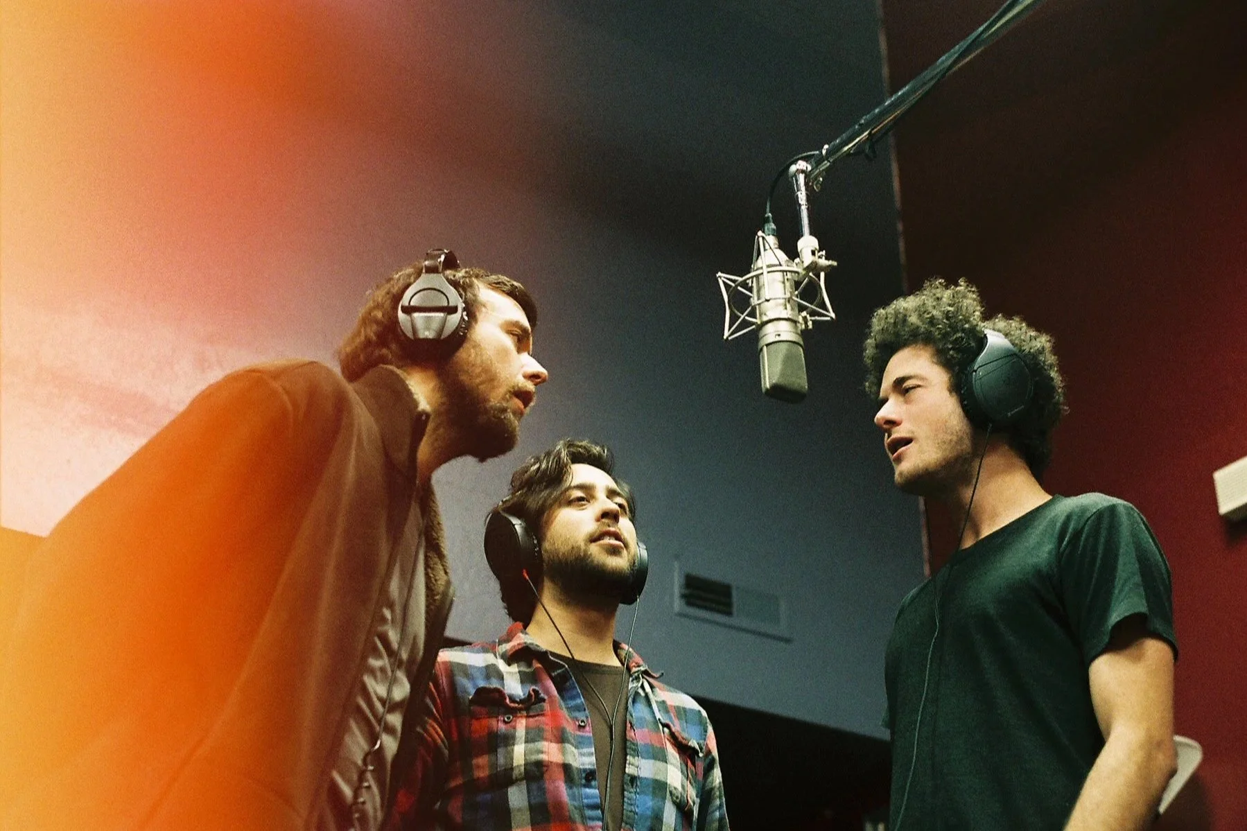 Trevor Bahnson, Daniel Wright, and Ethan Glazer of Song Preservation Society