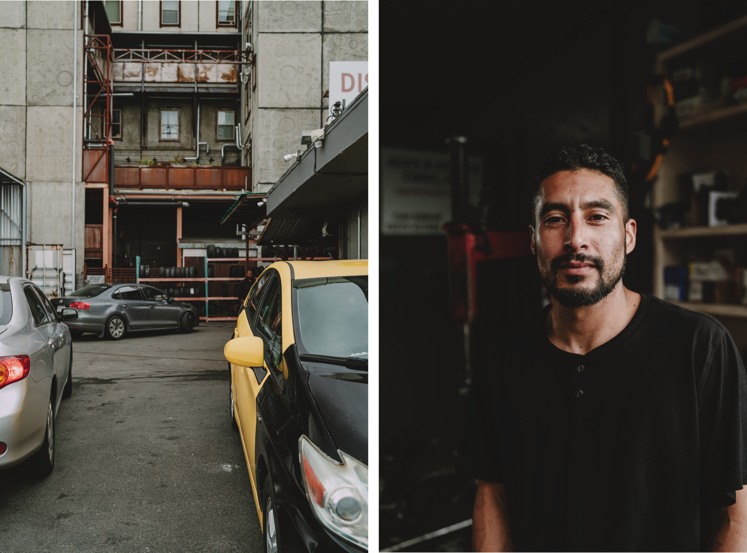 George at Alex and Angel's Tire Shop (6101 San Pablo Ave, Oakland)