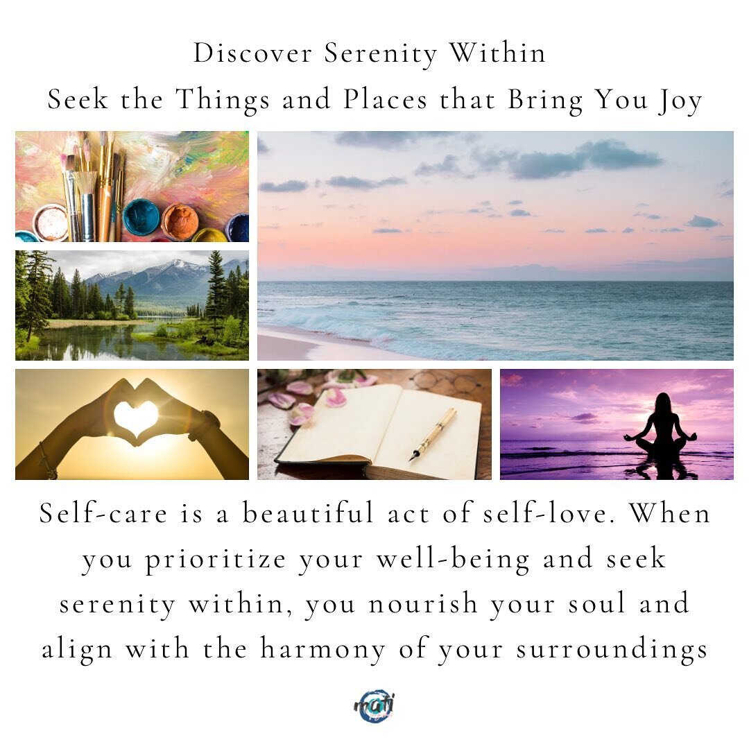 Reconnect with the earth's grounding energy. Take a leisurely stroll in the park pr a beach, hike through a forest, or simply sit by a lake or ocean. Nature has the power to rejuvenate your spirit and restore inner peace.

Immerse yourself in inspiri