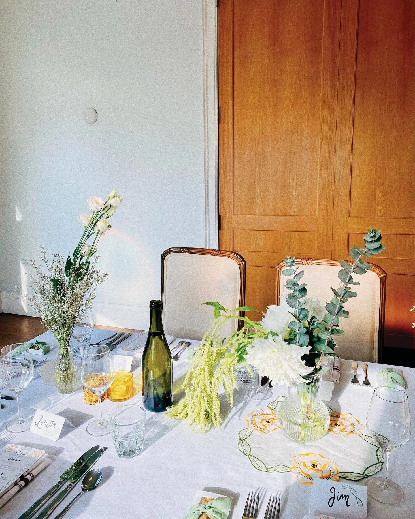 For the back half of last year I put all my non-work creative energy into all the little details for our wedding 🤍

We had a small civil wedding dinner back in august. We took our immediate families out for dinner at the lovely @peterpanbistro after