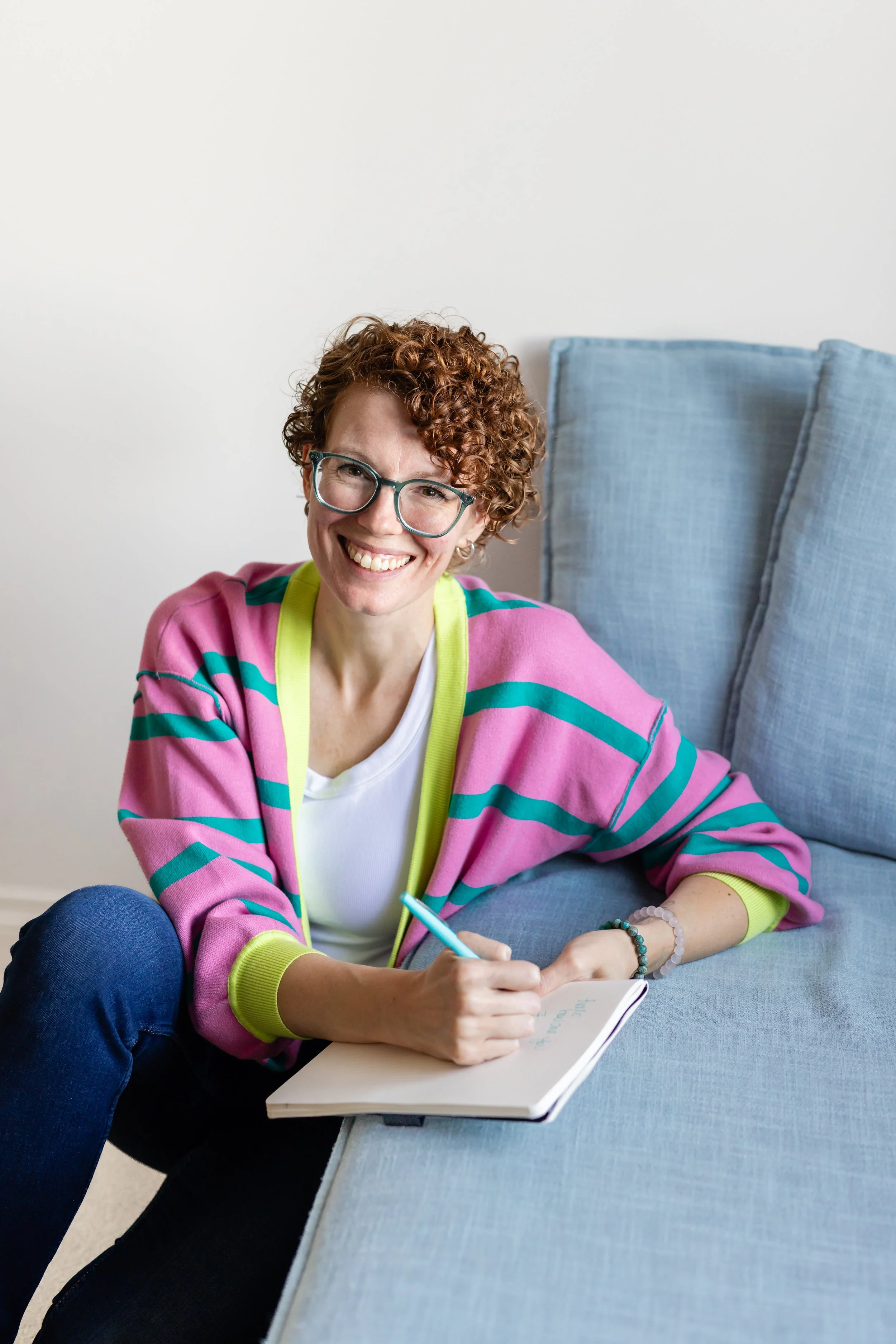 mom journaling practice - expressive writing for moms open notebook