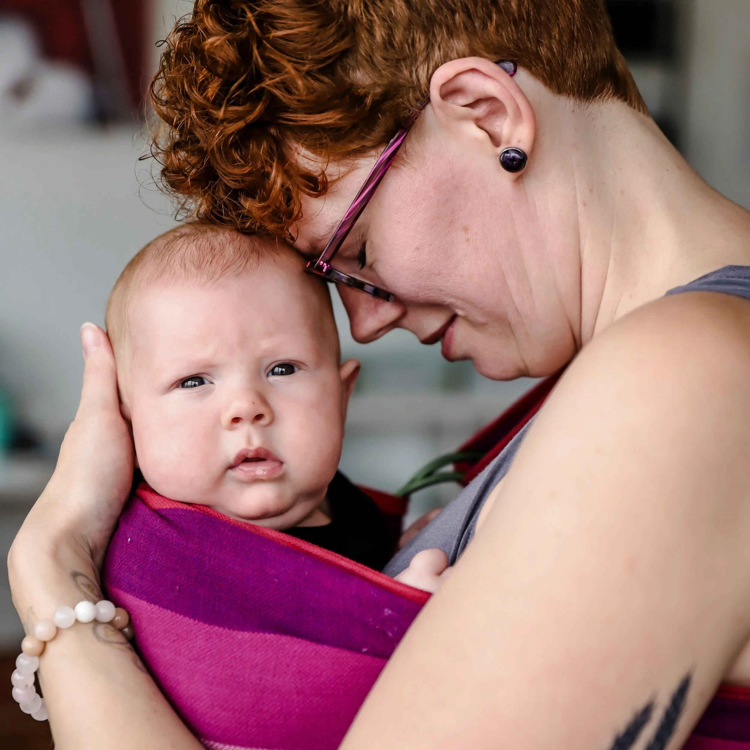 Two women talking about intergenerational trauma and motherhood — Kayla Huszar podcast with Danik Bernier