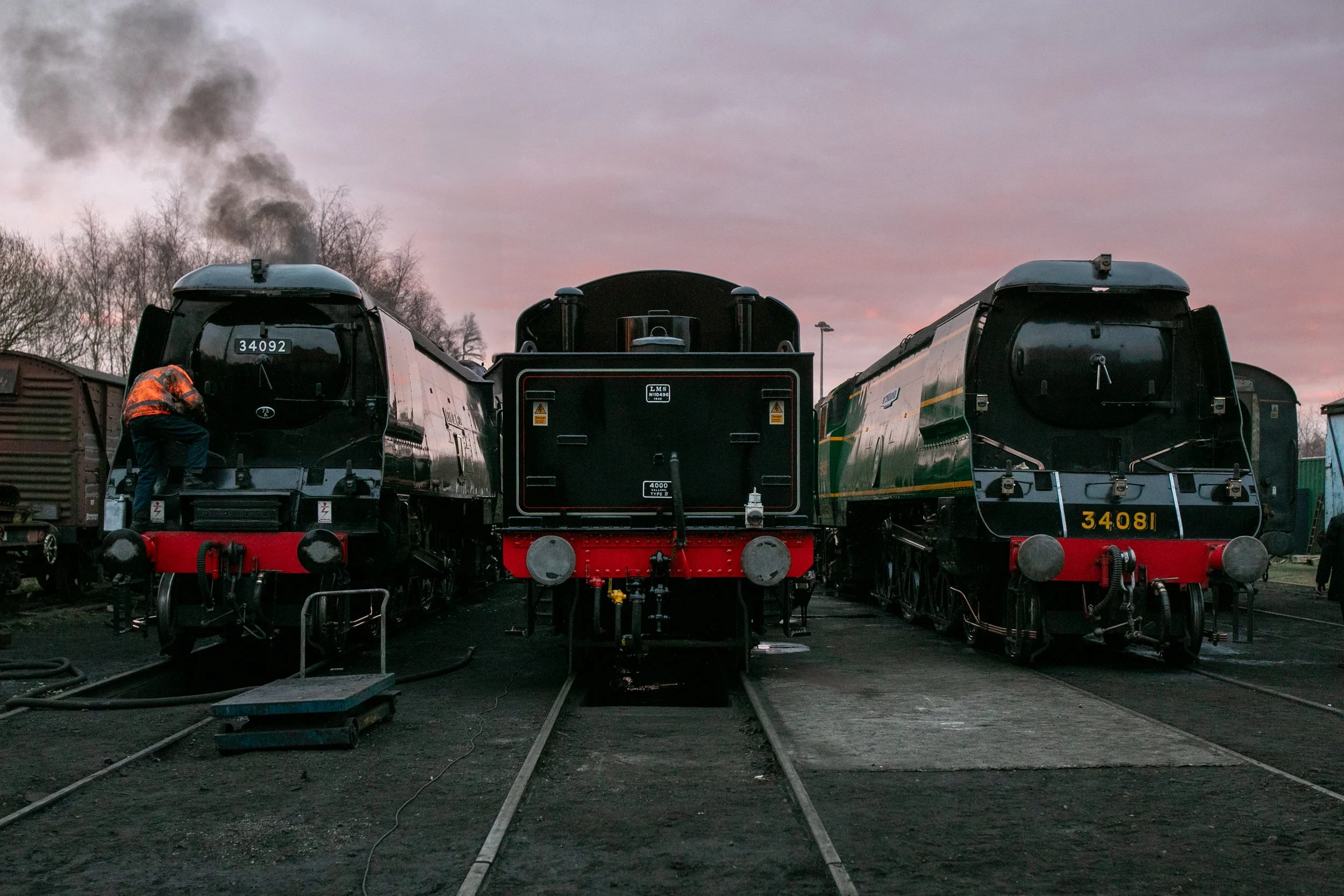 Sun rise on shed