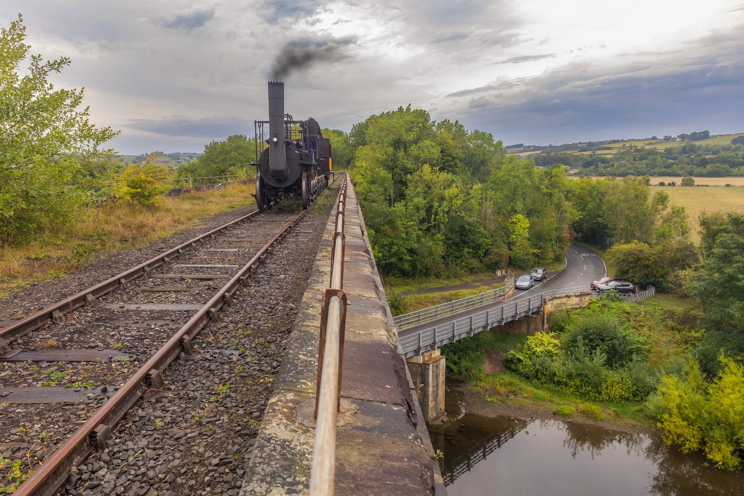 After Turner - Locomotion No1, test run on the Weardale railway and on Network Rail mainline, for the Bicentenary of the modern railway 07 09 2025