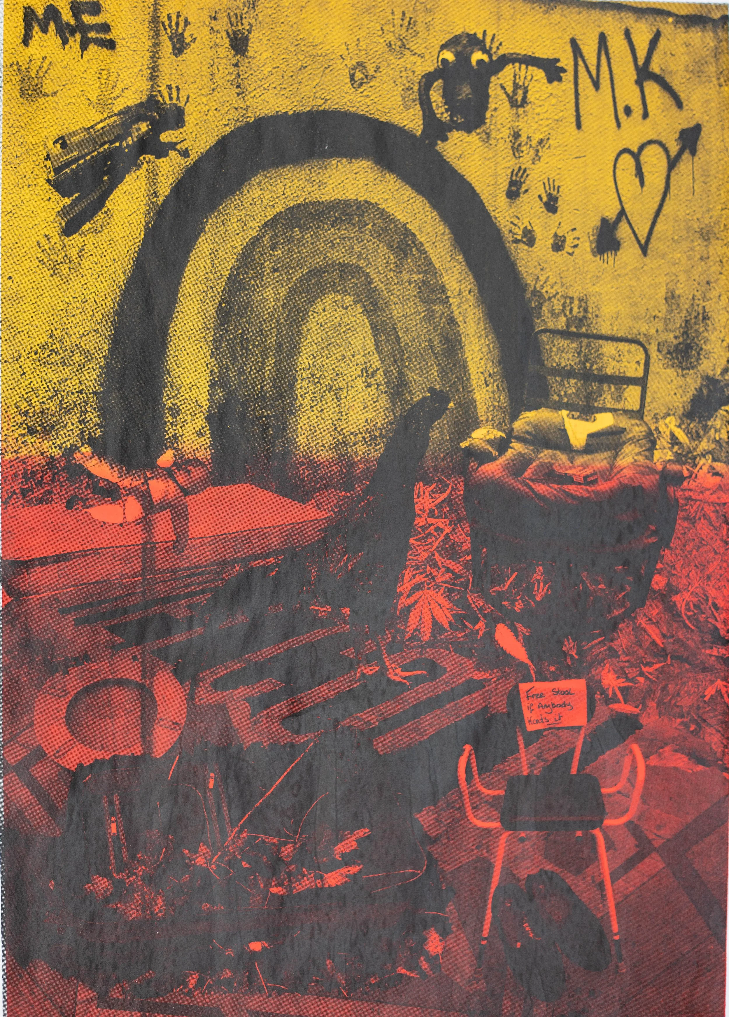 Screen print of photomontage.