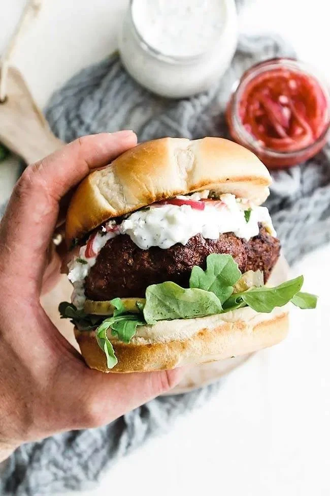 Recipe: Mediterrean Lamb Burger
