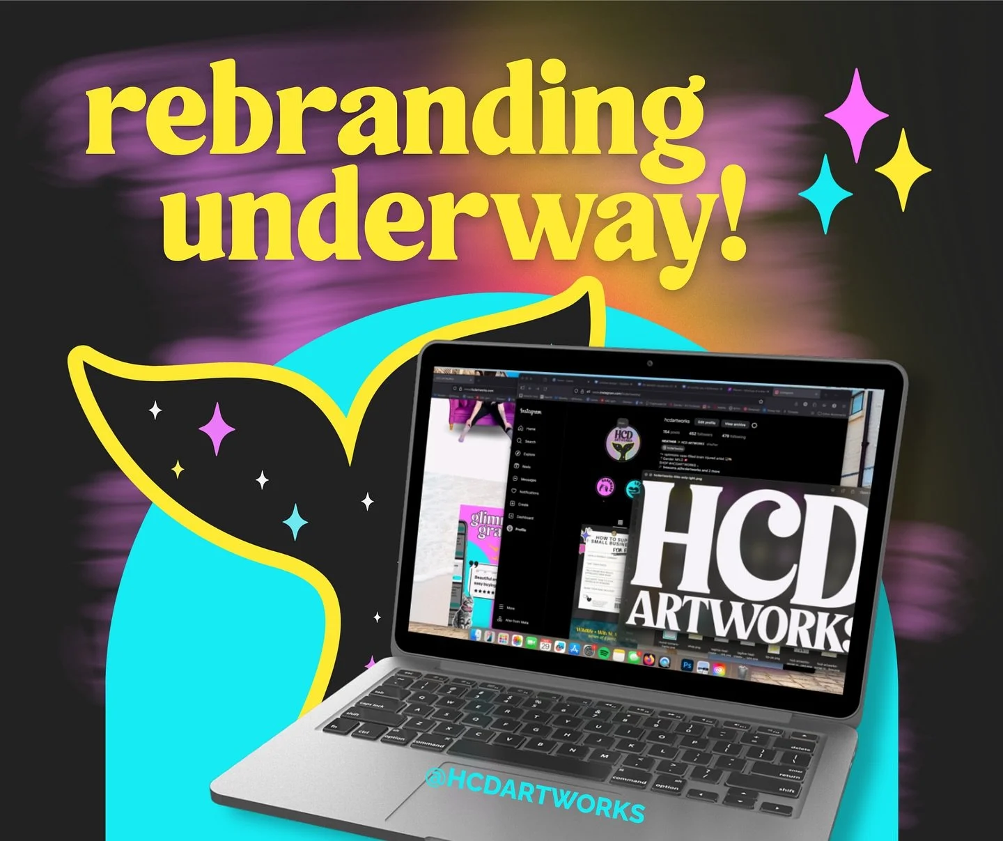 HCD Artworks is getting an updated look. 👀✨ You&rsquo;ll see a little rollout of new imagery and logos across our social media pages, with some updated already! 

We&rsquo;re finally zoned in on the overall theme and vibe that HCD Artworks aims to b
