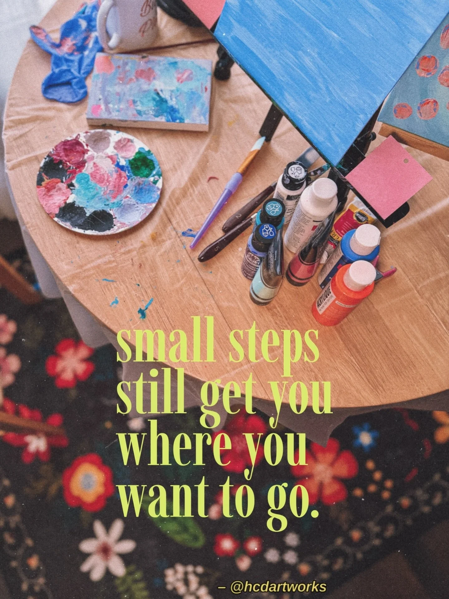 🪄 𝙨𝙢𝙖𝙡𝙡 𝙨𝙩𝙚𝙥𝙨 𝙨𝙩𝙞𝙡𝙡 𝙜𝙚𝙩 𝙮𝙤𝙪 𝙬𝙝𝙚𝙧𝙚 𝙮𝙤𝙪 𝙬𝙖𝙣𝙩 𝙩𝙤 𝙜𝙤 📌

&hellip;which is excellent news, considering it&rsquo;s not always possible to take big leaping steps. don&rsquo;t worry, as long as your destination is punche