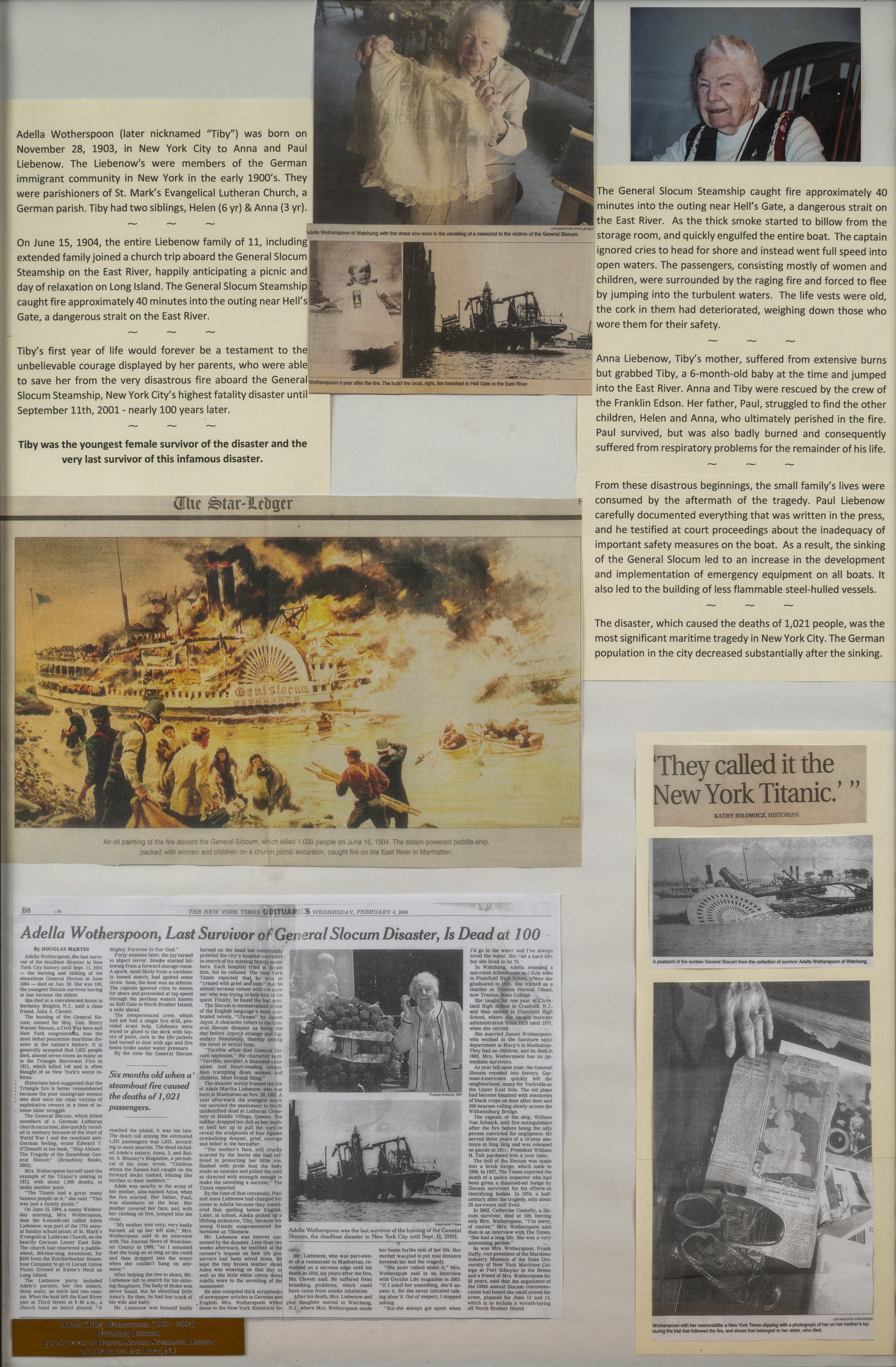 collage of memorabilia