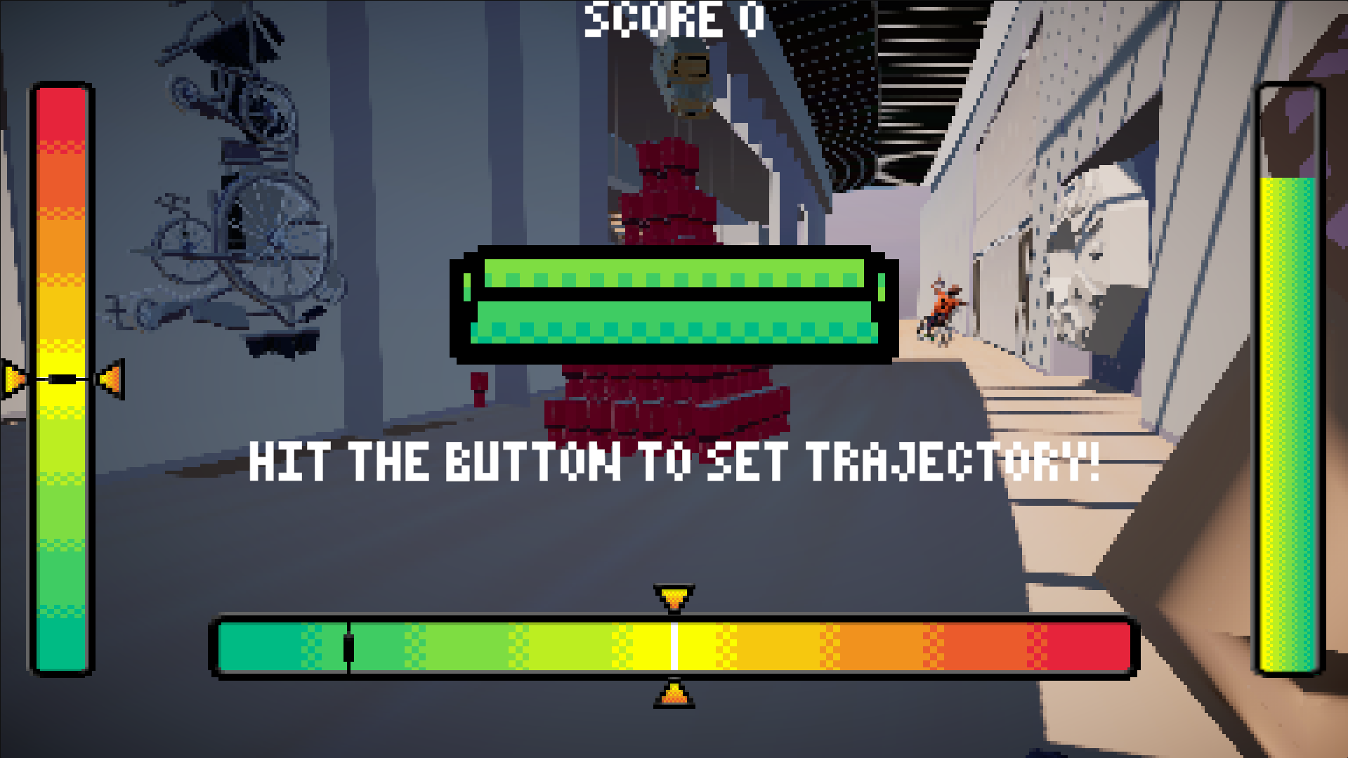 After the button masher - players must carefully line up their shot with two well-timed button presses!