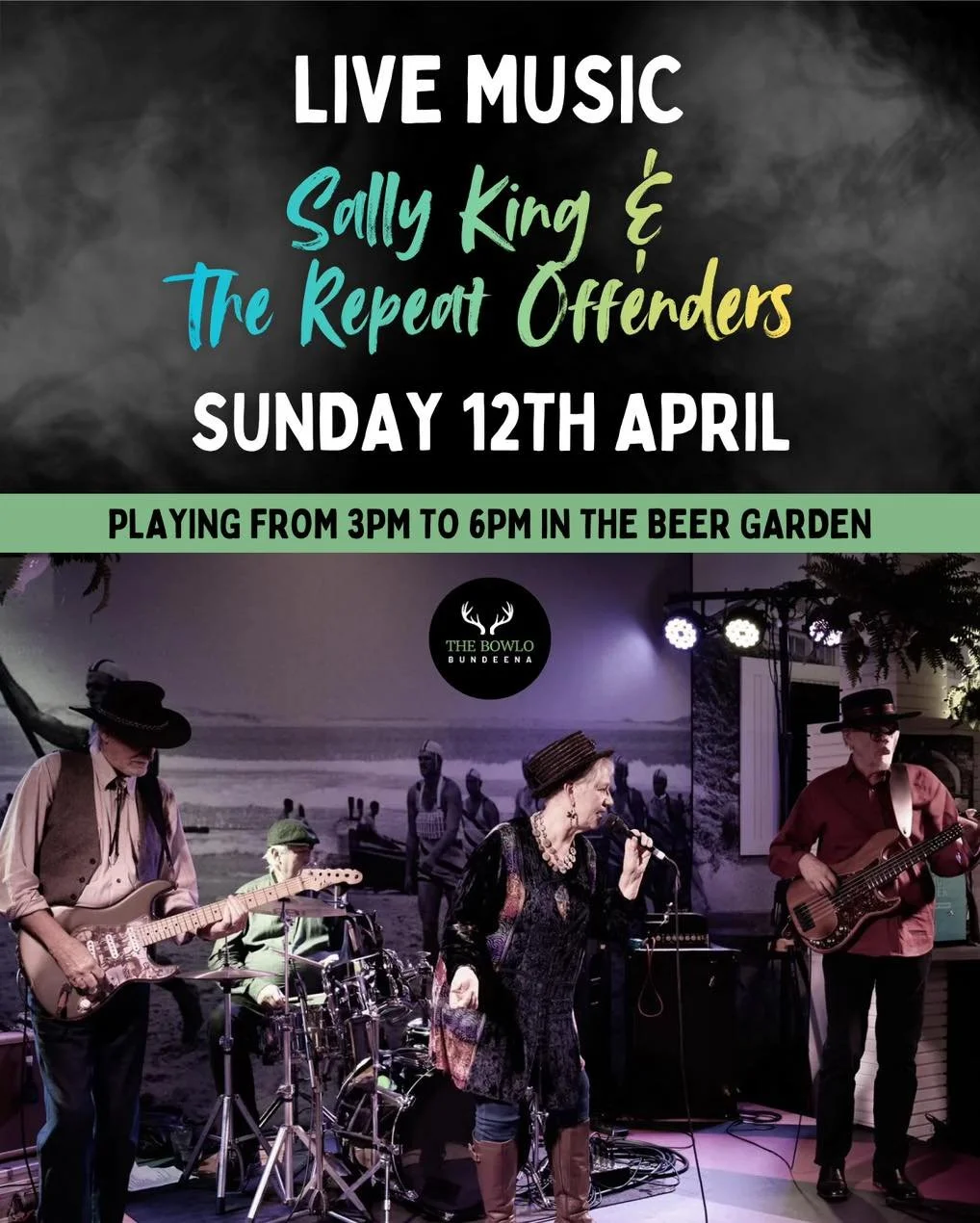 While you&rsquo;re planning out your weekend, don&rsquo;t forget what&rsquo;s happening tomorrow at the Bowlo! 🎶

We&rsquo;ve got Sally Ling &amp; The Repeat Offenders rocking the beer garden from 3pm &mdash; bringing all the good vibes and tunes yo