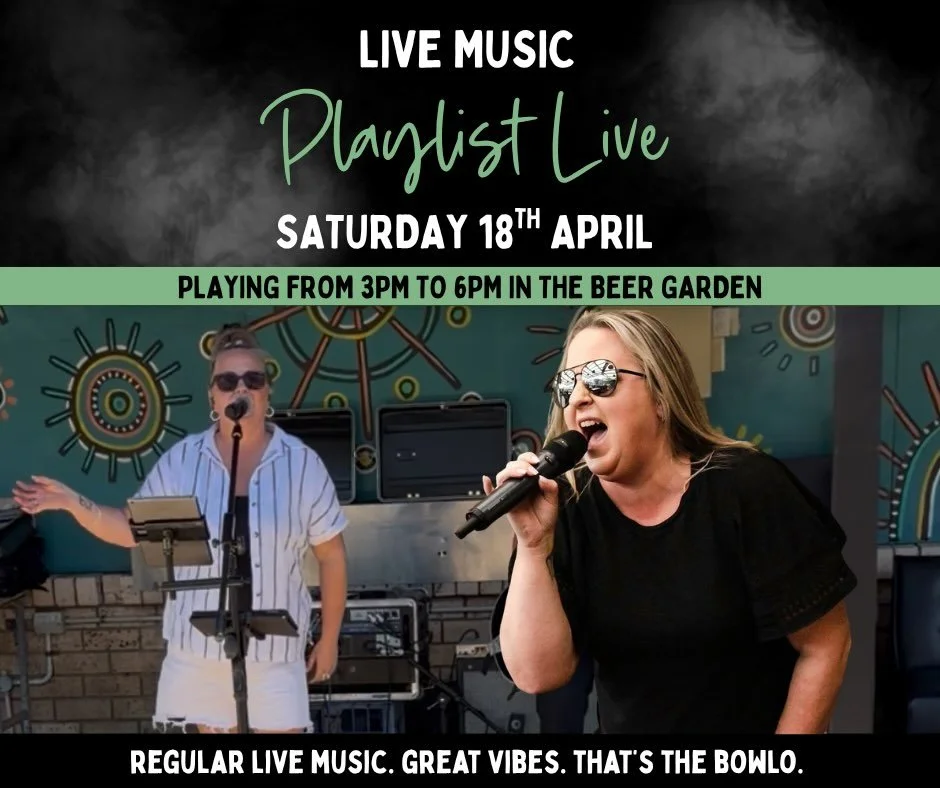 Looking for the perfect way to spend your afternoon? Head down to the Bowlo where Playlist Live are bringing the vibes to the beer garden from 3pm&ndash;6pm &mdash; and it&rsquo;s completely free. 🍺 🎙️ 

The sun is shining, so settle in early, grab