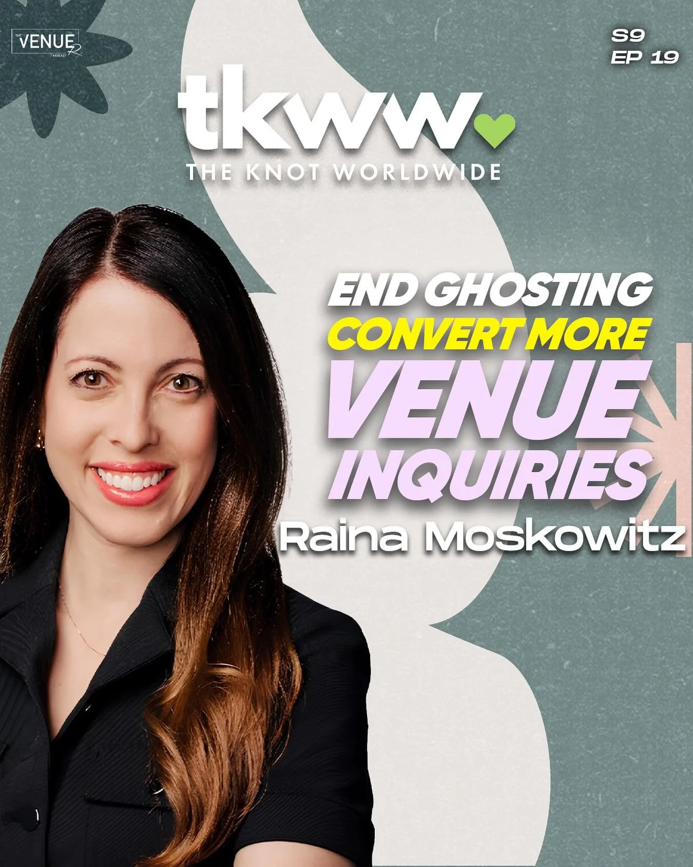 In this week&rsquo;s episode of The Venue RX Podcast, host Jonathan Aymin sits down with Raina Moskowitz, CEO of The Knot Worldwide, for a data-driven conversation every venue owner should hear. Raina shares practical strategies backed by real insigh