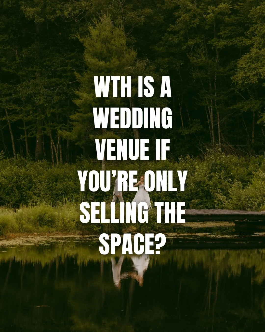 The strongest venues aren&rsquo;t selling square footage. They&rsquo;re selling an experience, a feeling, a story - and giving couples a reason to choose you over the venue down the road.

More weddings expose every weak system you have. Real growth 