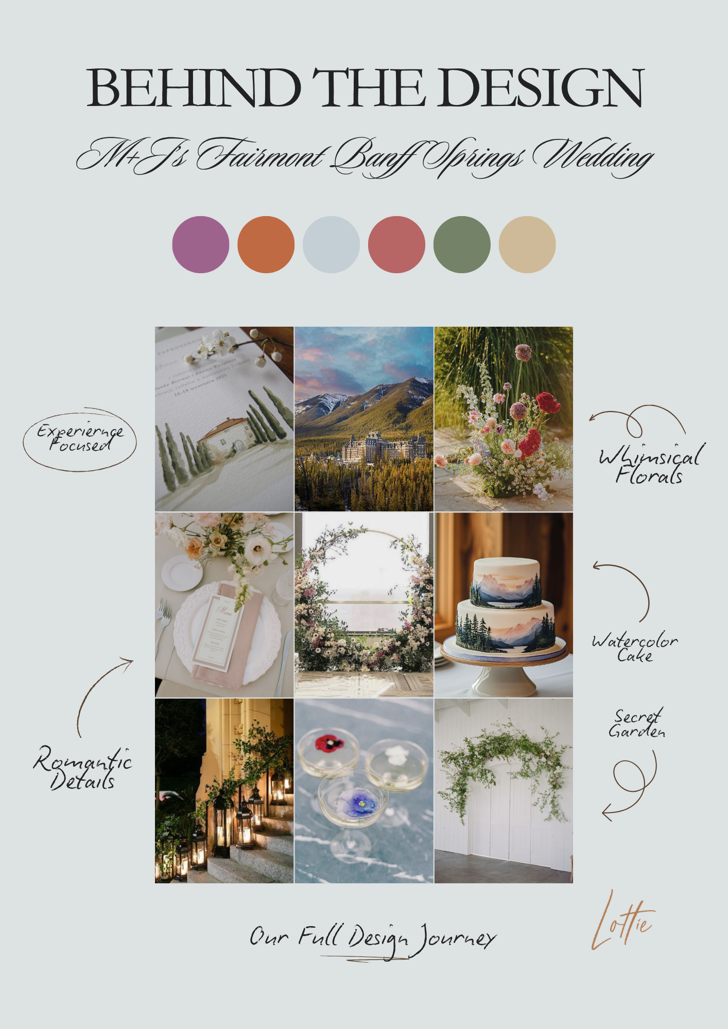 Behind the Design: How We Created M&amp;J’s Luxury Fairmont Banff Springs Wedding