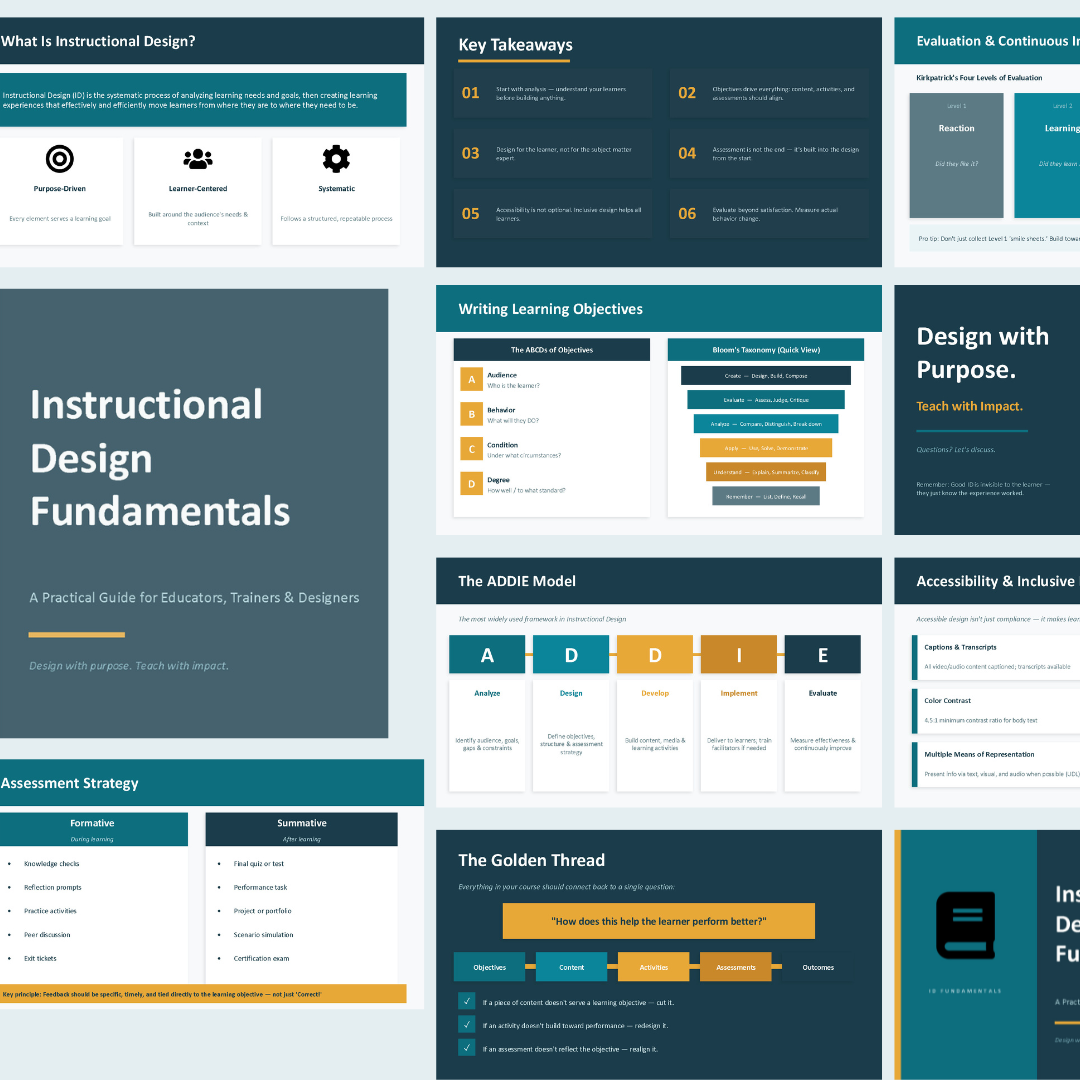 Instructional Design Fundamentals (Free PDF Guide)