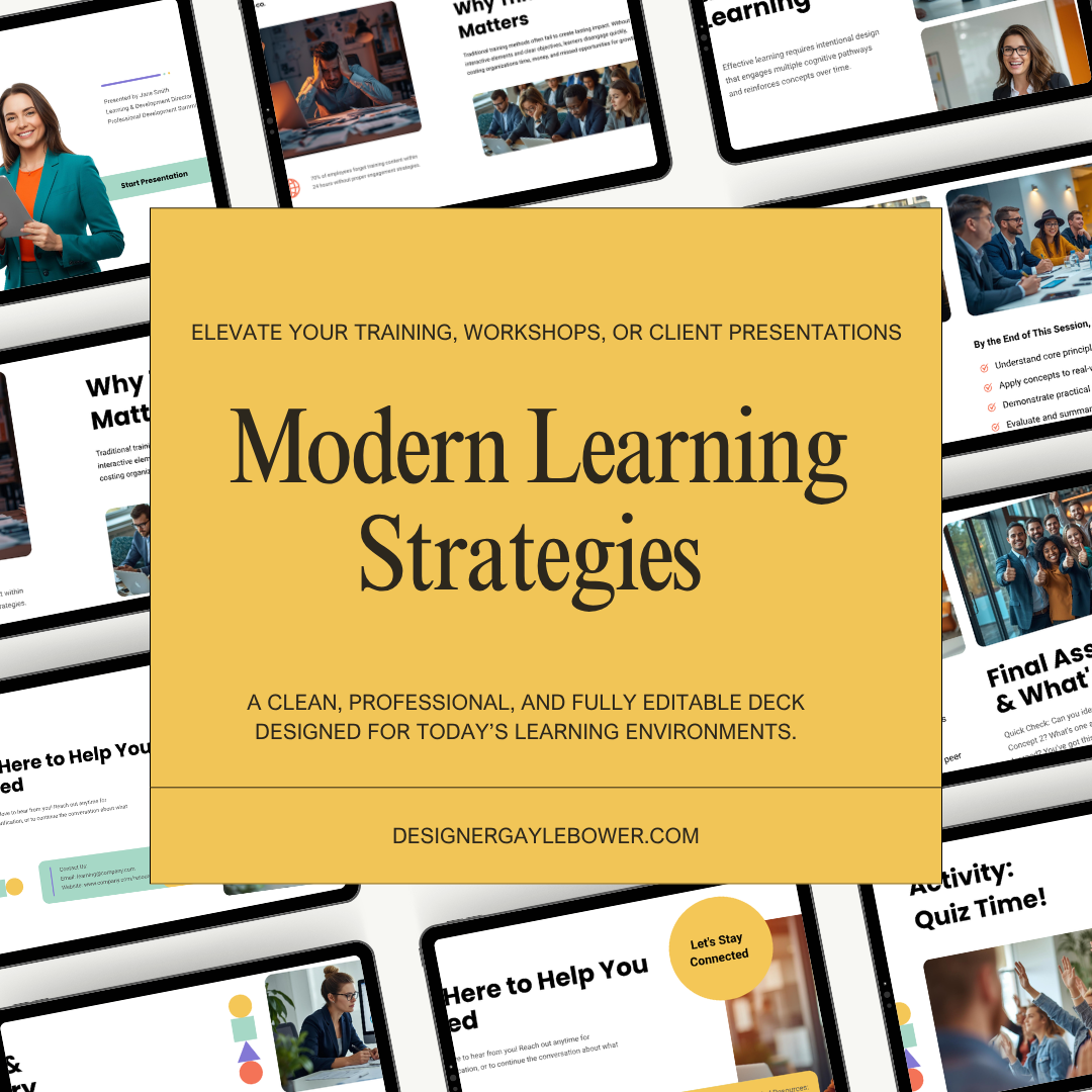 Modern Learning Strategies Presentation Template 001