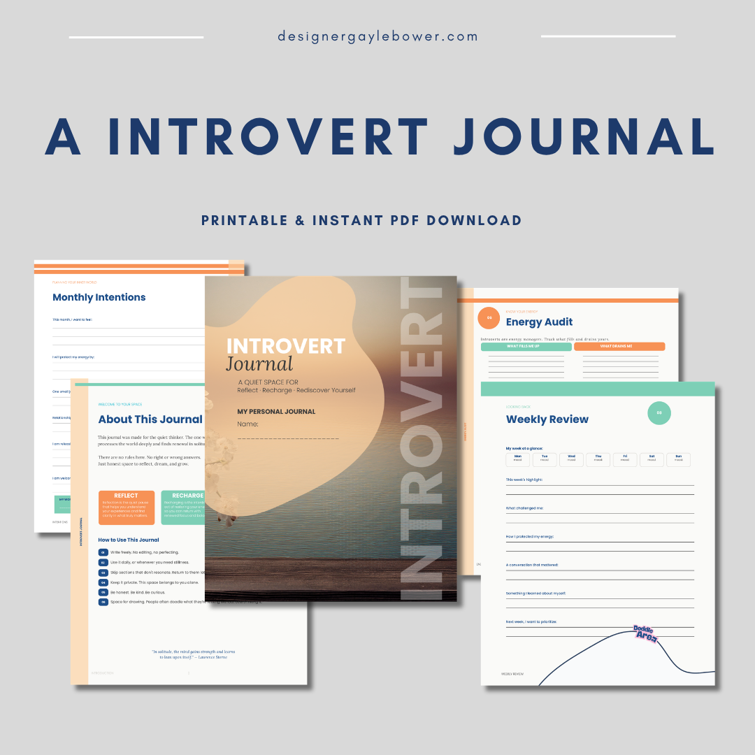 Introvert Journal: A Quiet Space to Reflect, Recharge & Rediscover Yourself
