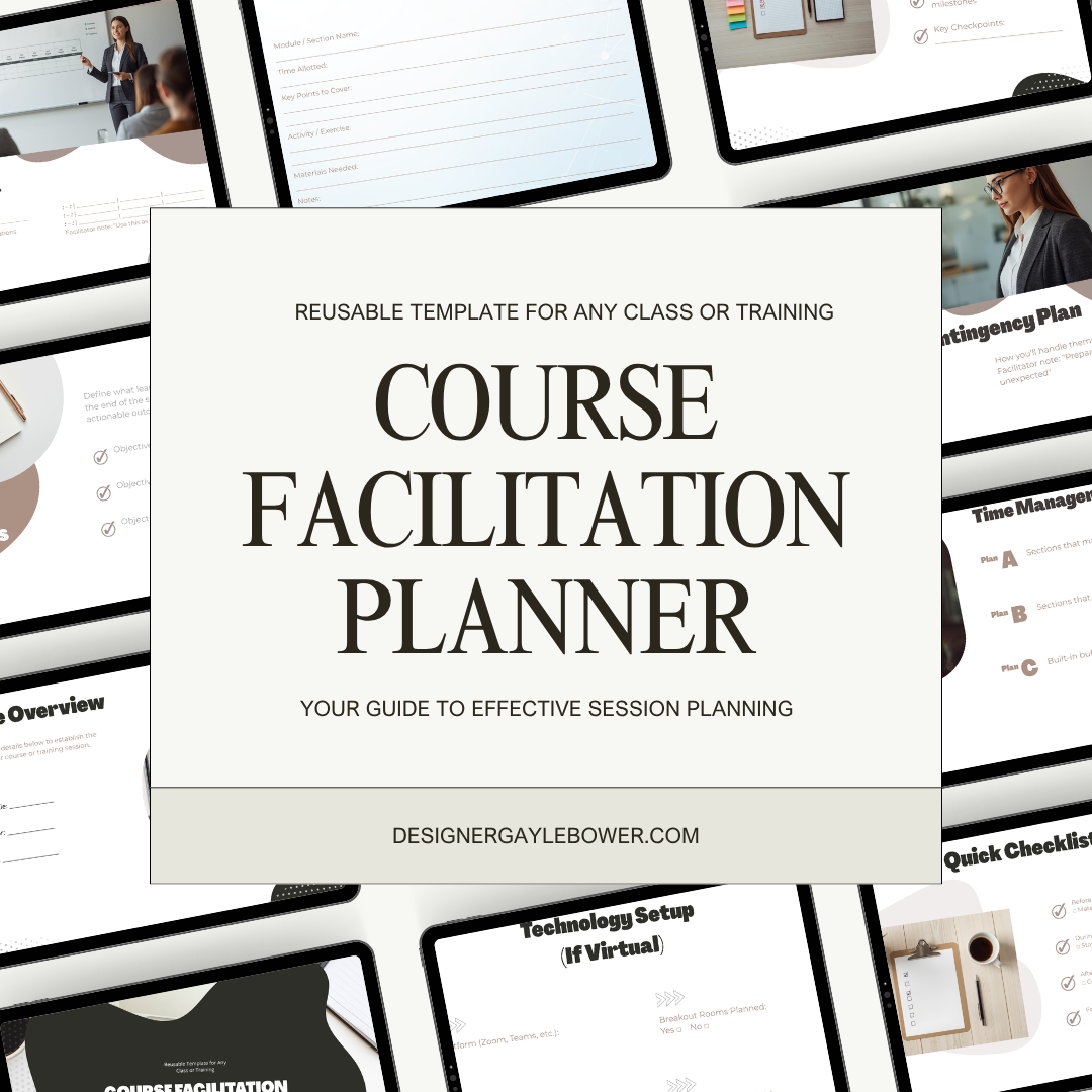 Course Facilitation Planner Template 001