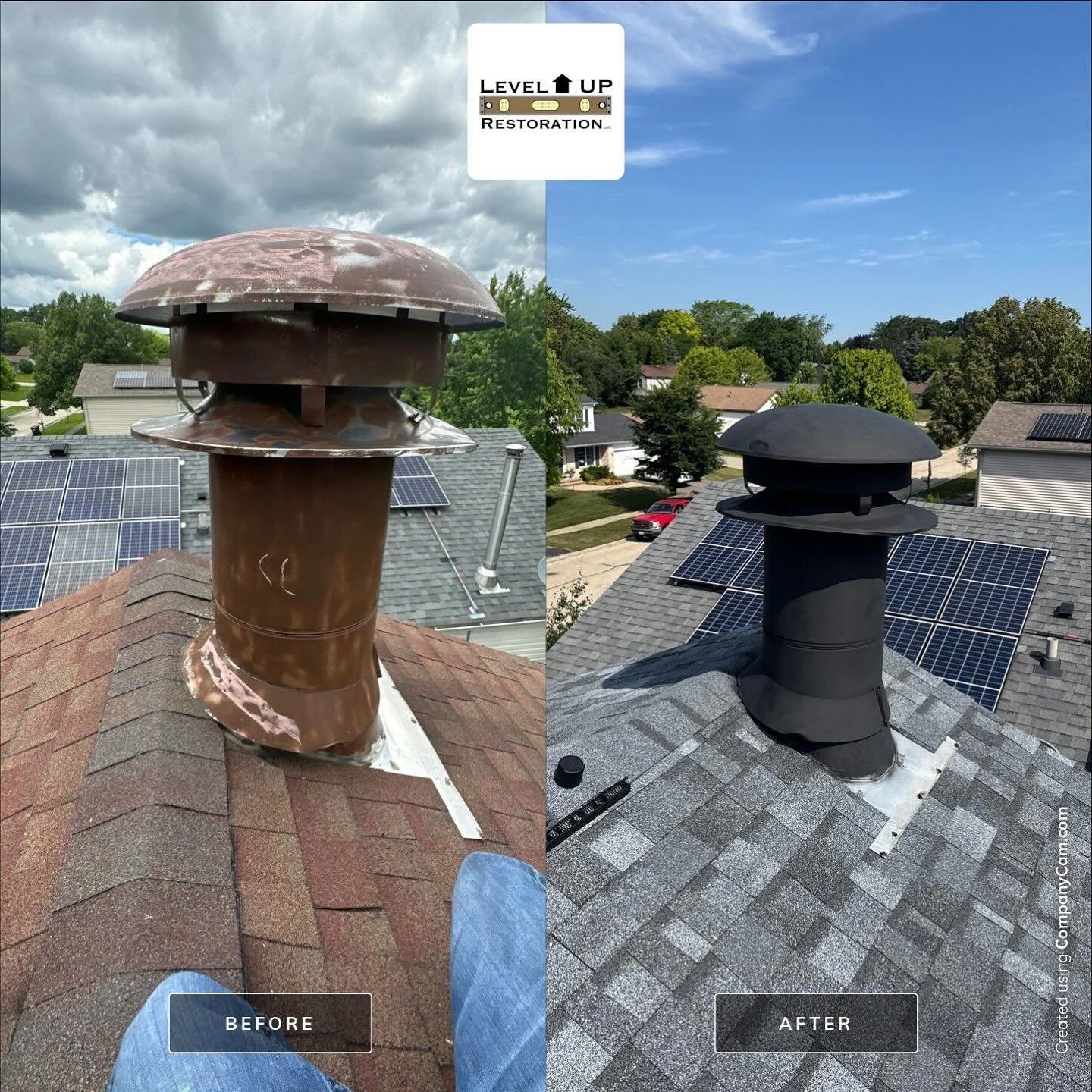 Restored to perfection, upgraded for the future. This transformation is more than a facelift&mdash;it&rsquo;s a new beginning ✨

#letmeupgradeyou #leveluprestorationllc #revamp #facelift #roof #siding #soffit #fascia #gutters #exterior #beforeandafte