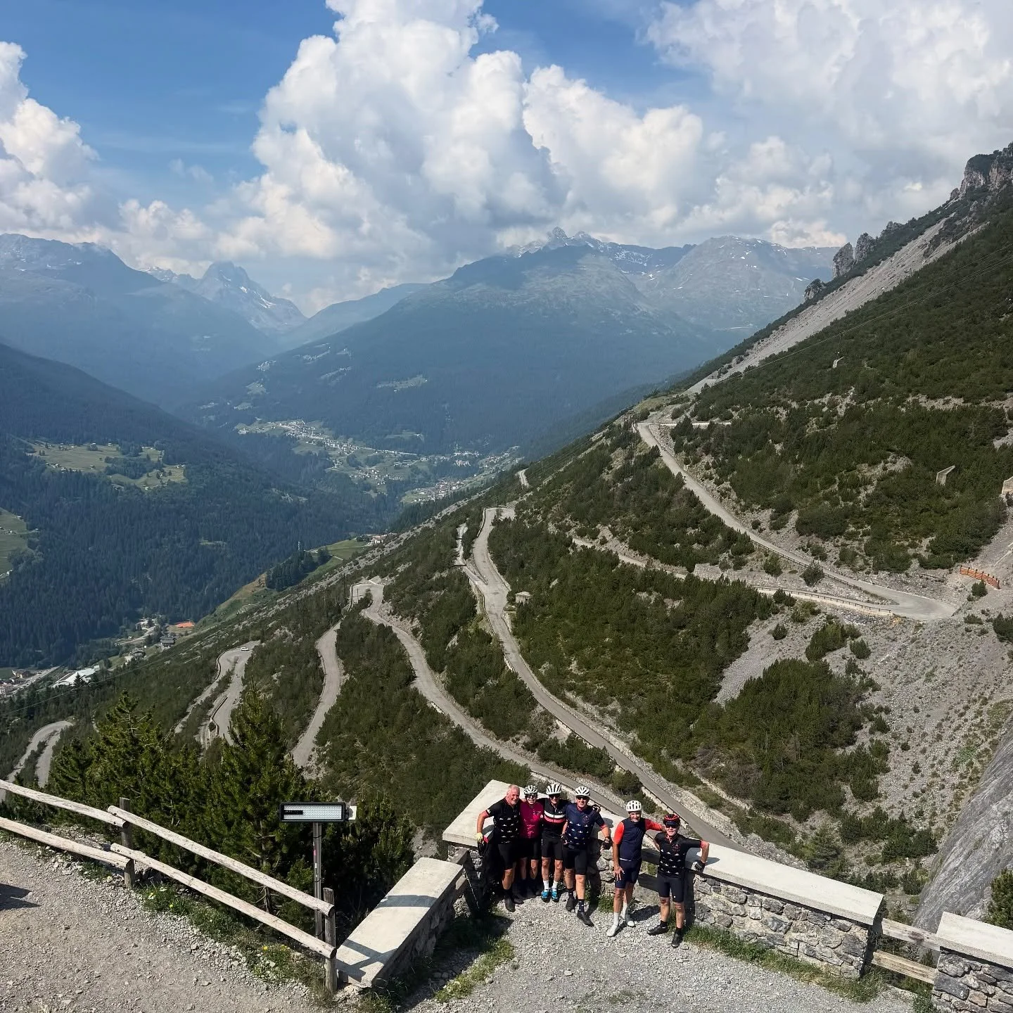 Ride to the &ldquo;Torri di Fraele&rdquo; or &ldquo;Mini Stelvio&rdquo; from Bormio today. A fun loop ride with lots of photo stops (and coffee of course!)! Lovely to be at altitude surrounded by the high peaks of the Italian Alps. The group also enj