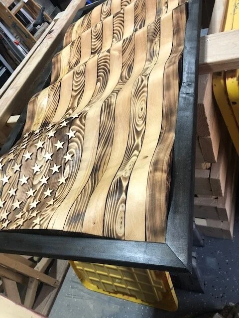 Super Wavy Standard Wooden Wavy Flag