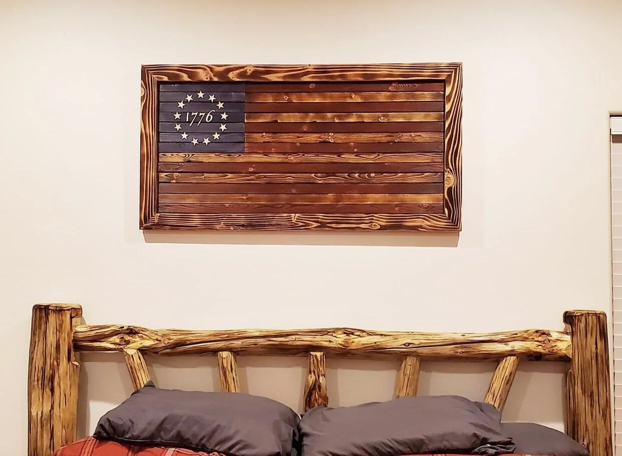1776 Wooden Flag