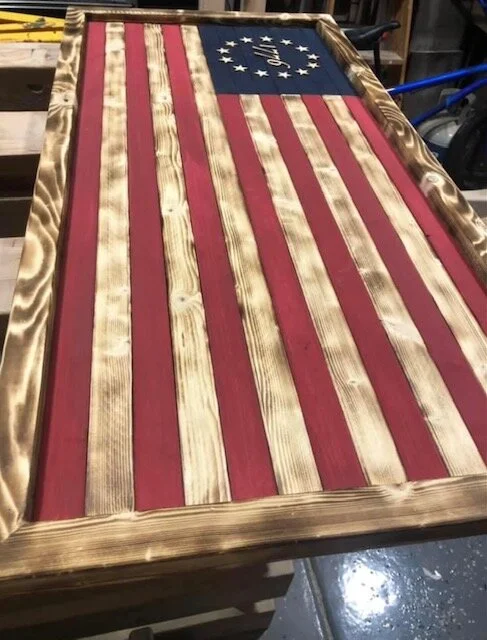 1776 Wooden Flag