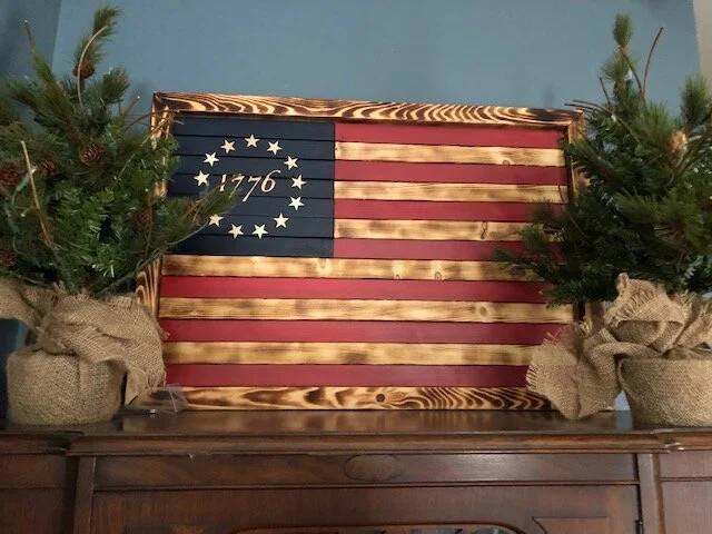 1776 Wooden Flag