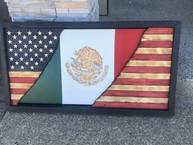 Mexican American Flag