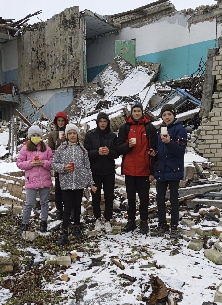  Their bombed school 